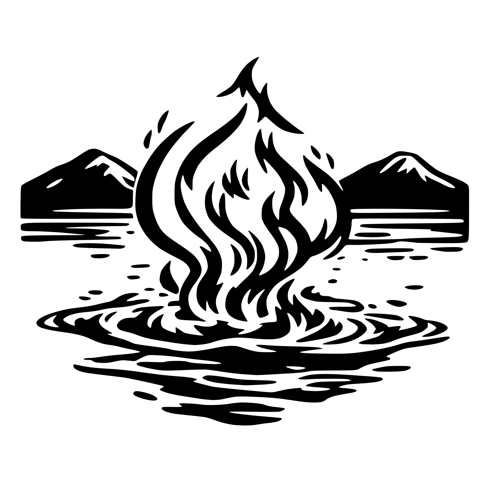AI-generated SVG of a Earth Wind fire water
