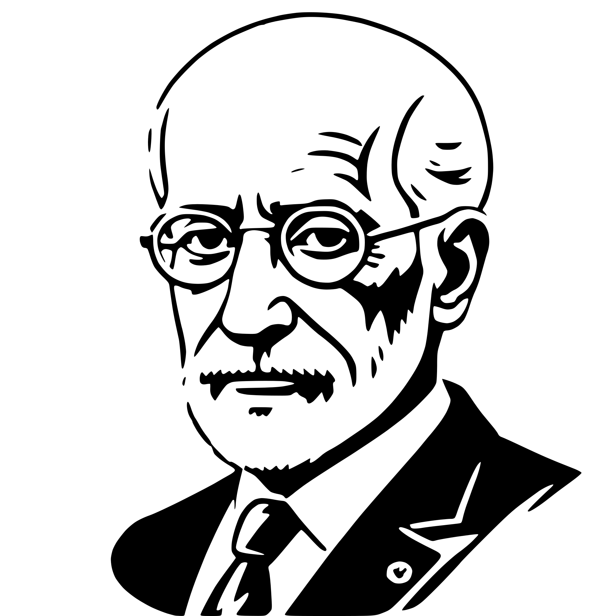 AI-generated SVG of a sigmund freud