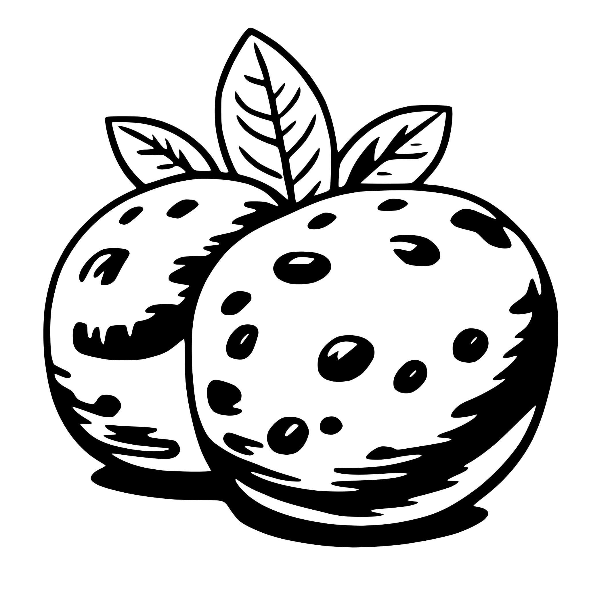 AI-generated SVG of a potato