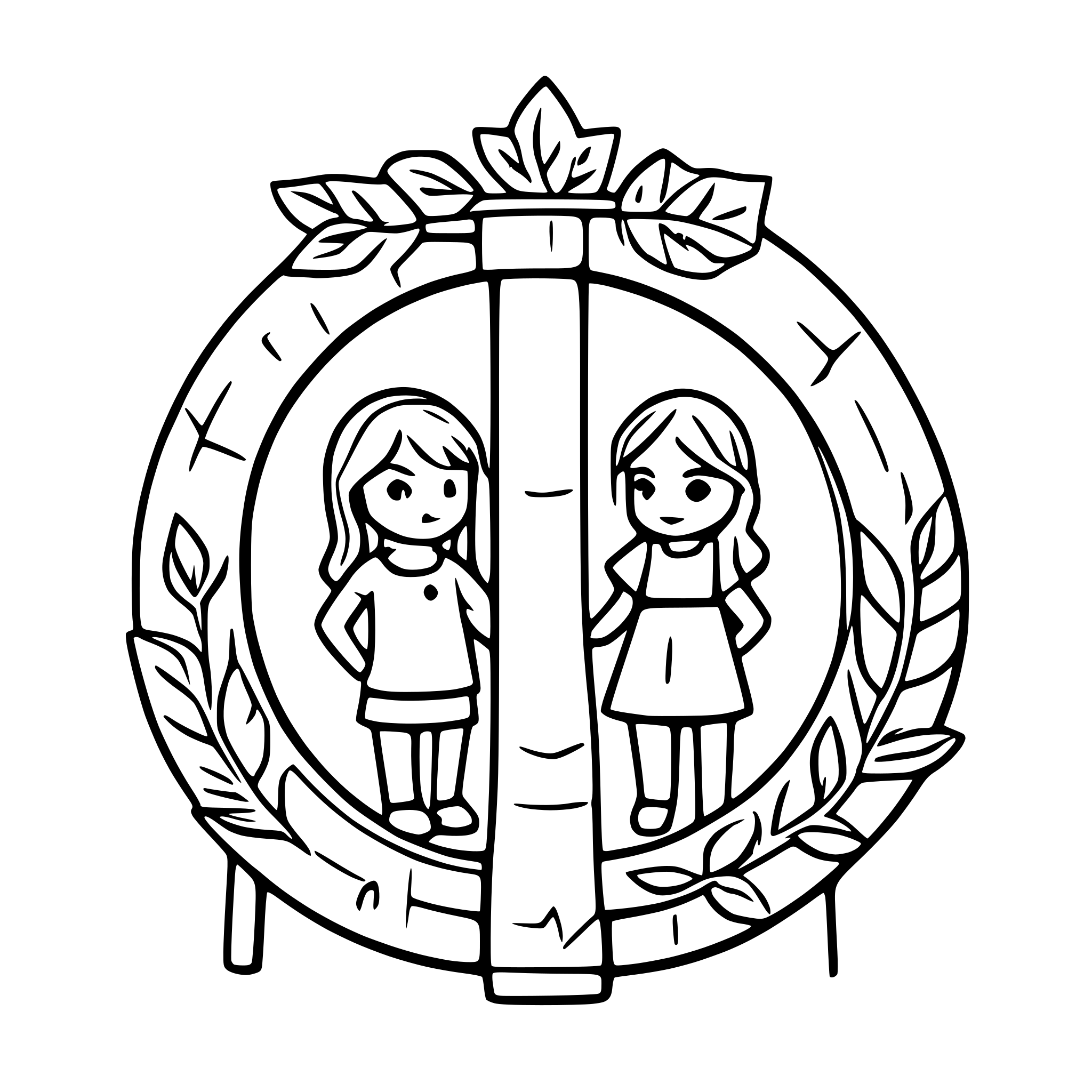 AI-generated SVG of a Gestalte ein Familienwappen mit den Namen Linda und Maxl, was wie aus dem Mittelalter aussieht