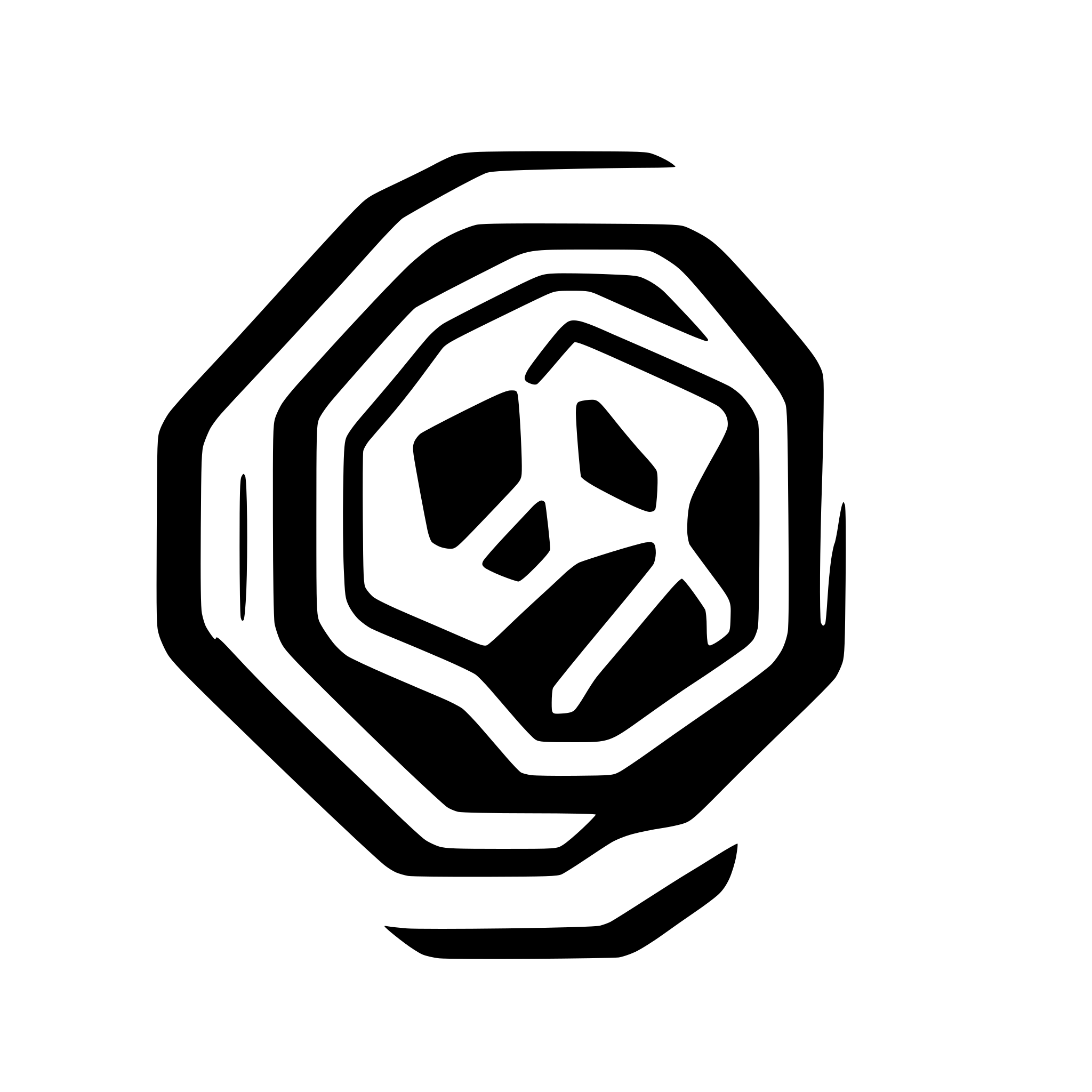 AI-generated SVG of 'air flow in a hexagon'