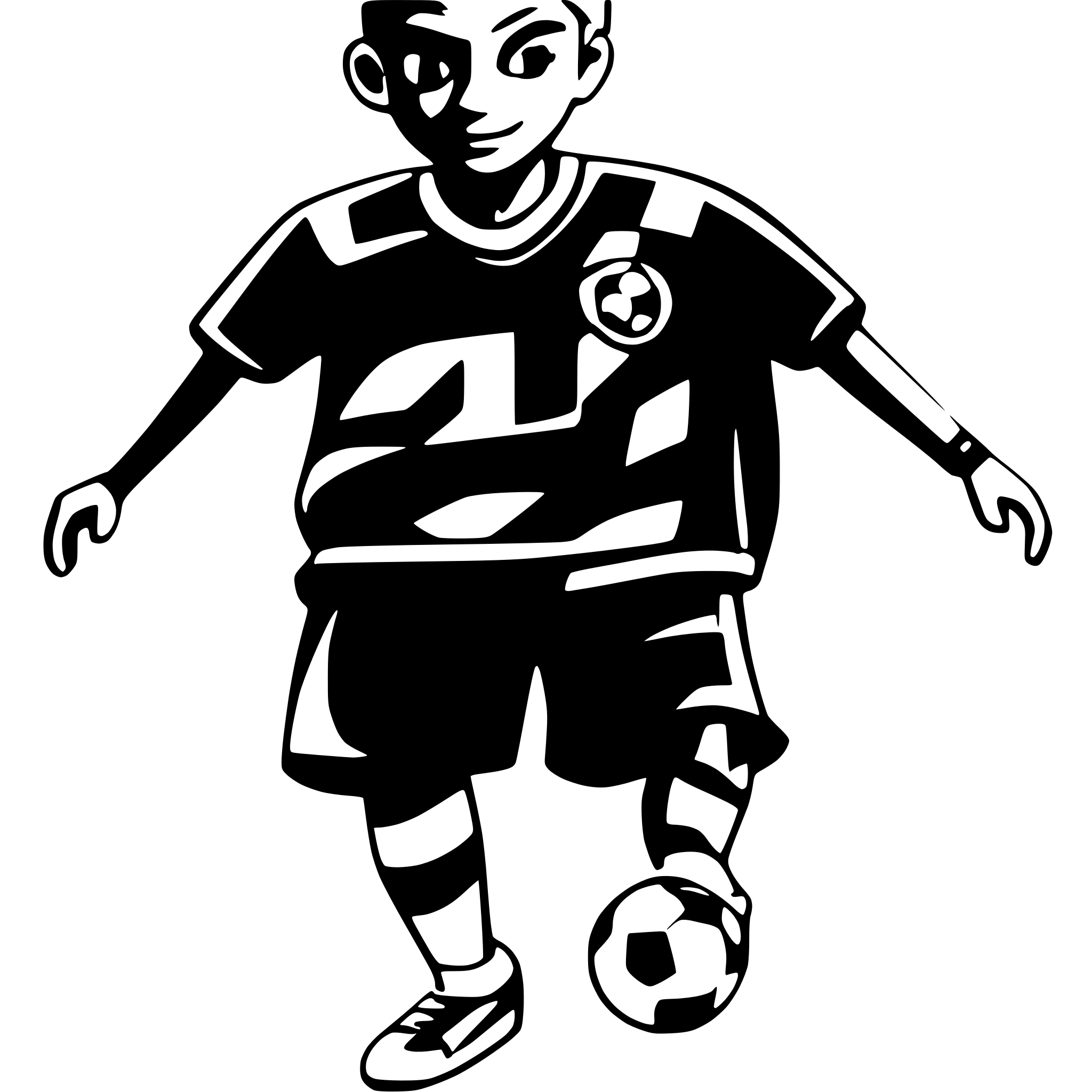 AI-generated SVG of a a soccer player