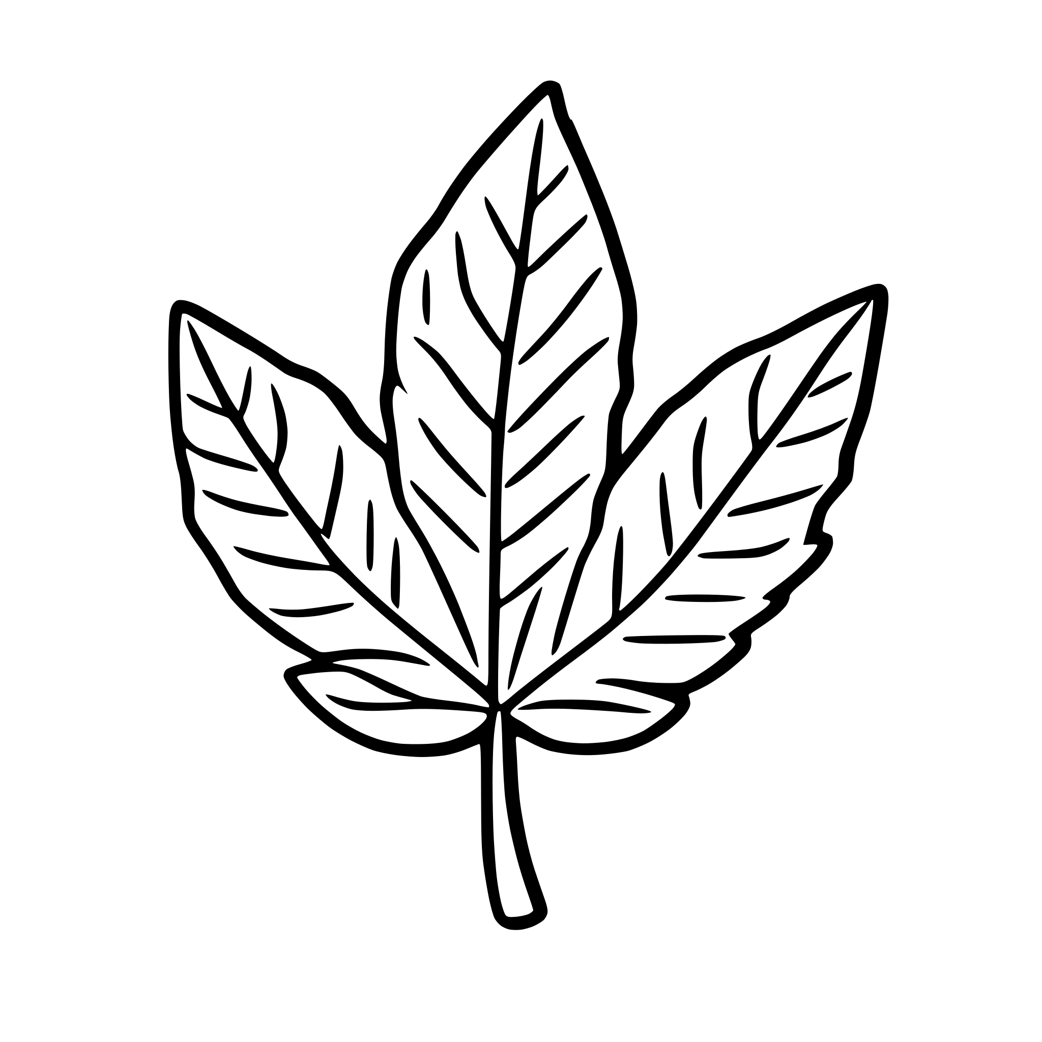 AI-generated SVG of 'a cannabis leaf'