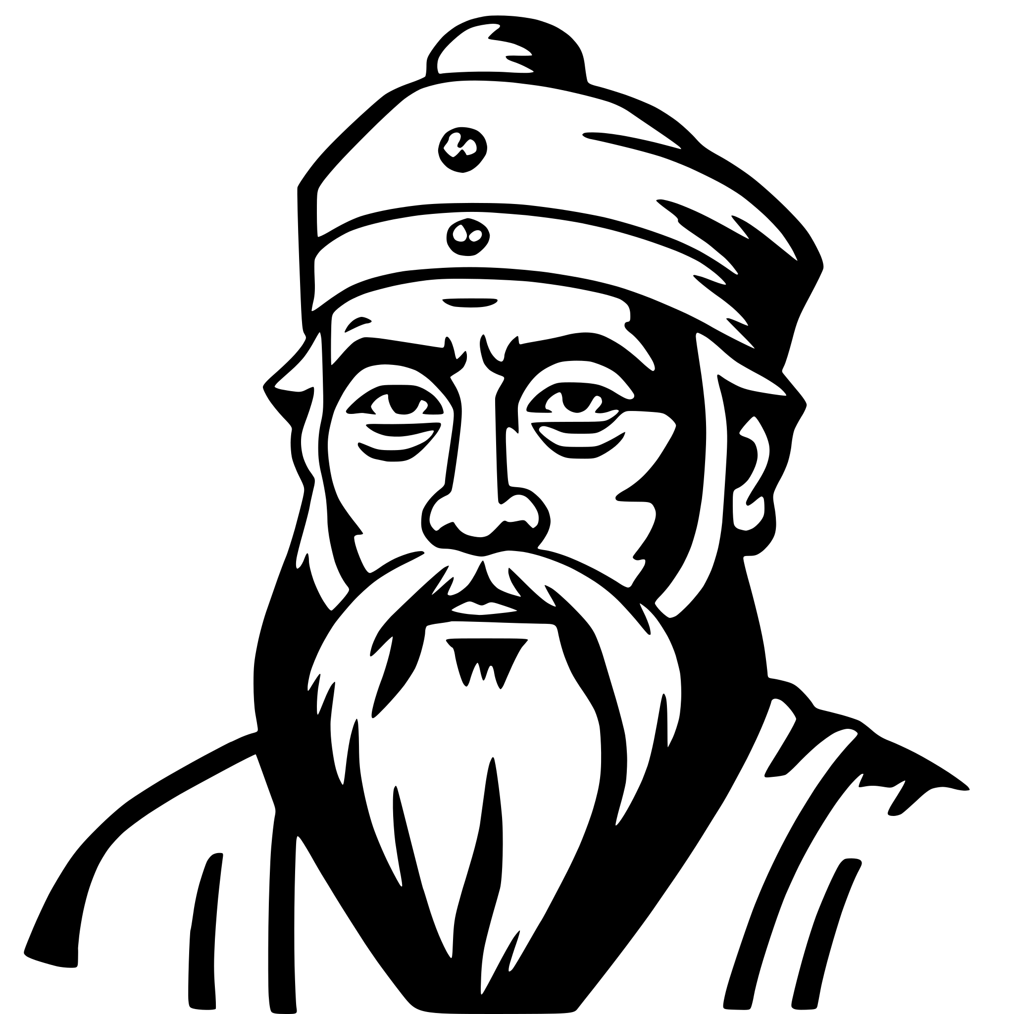 AI-generated SVG of a confucius