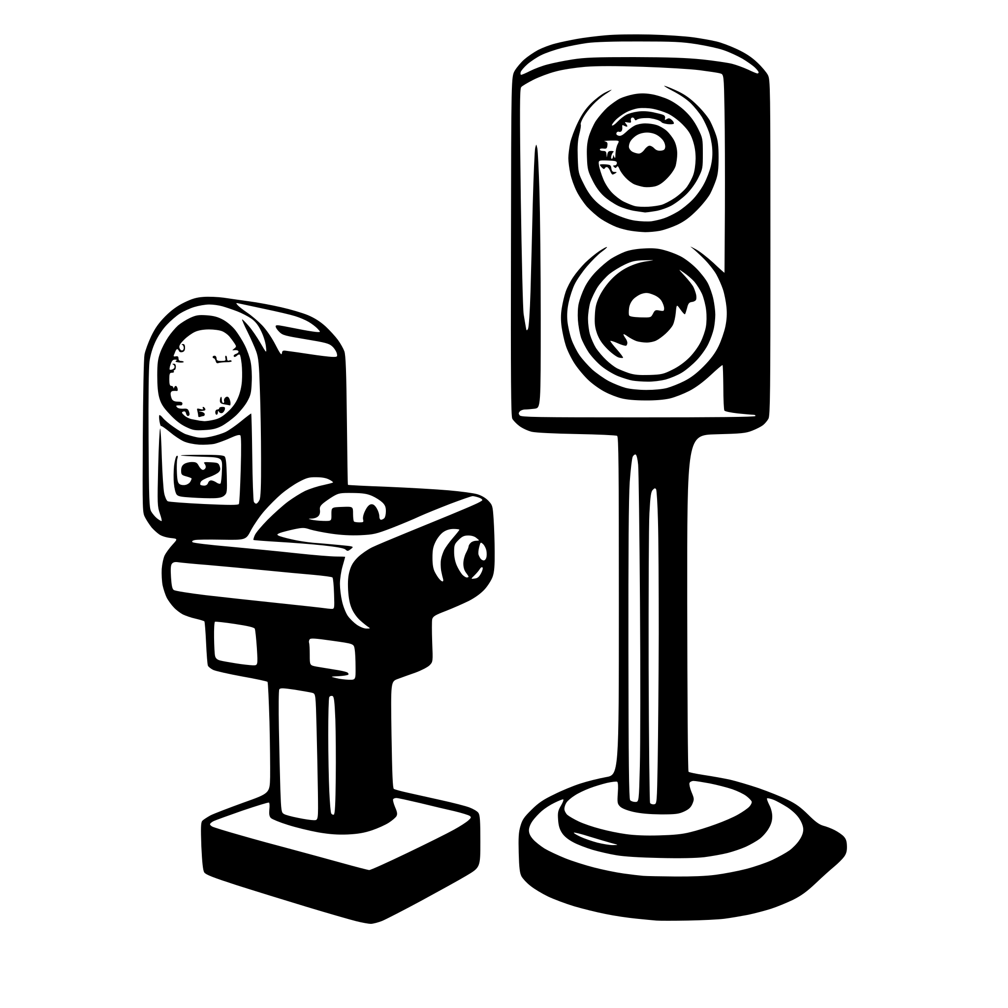 AI-generated SVG of a speaker