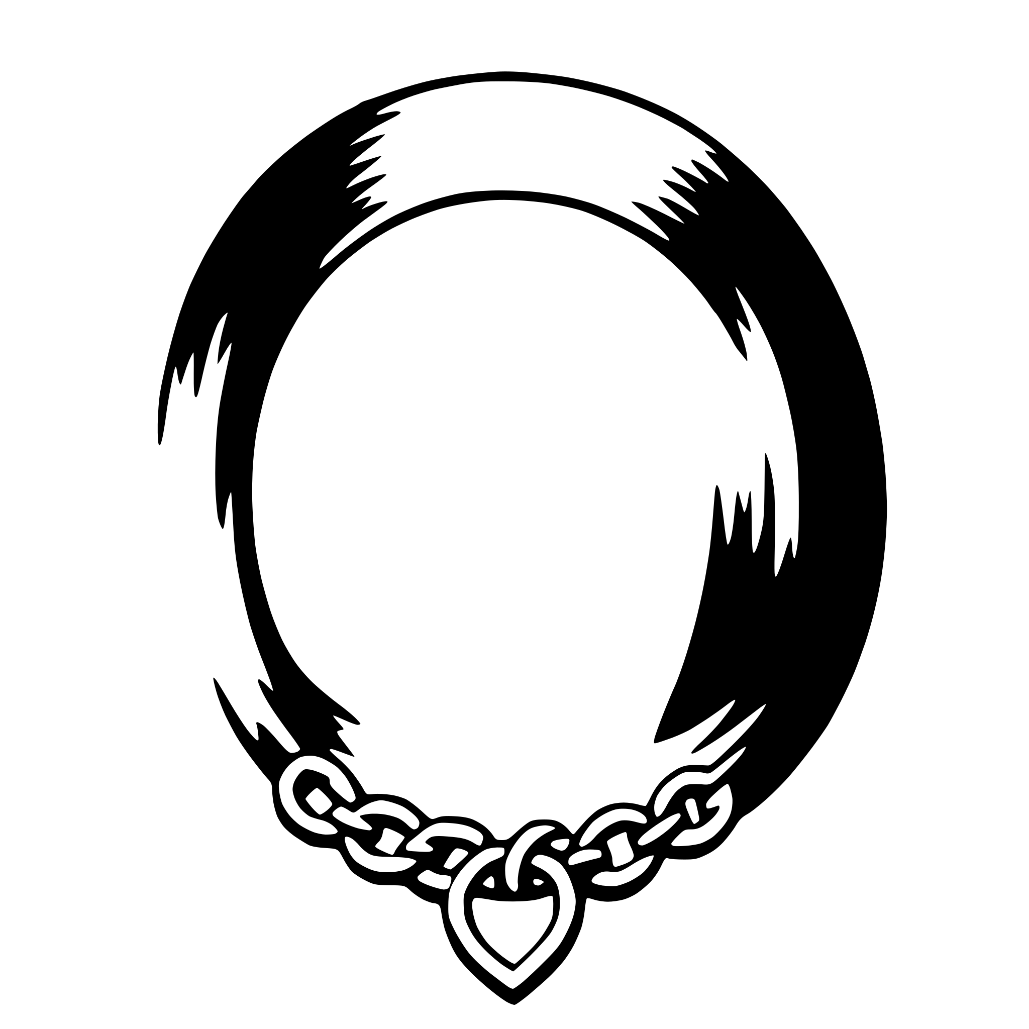 AI-generated SVG of a choker