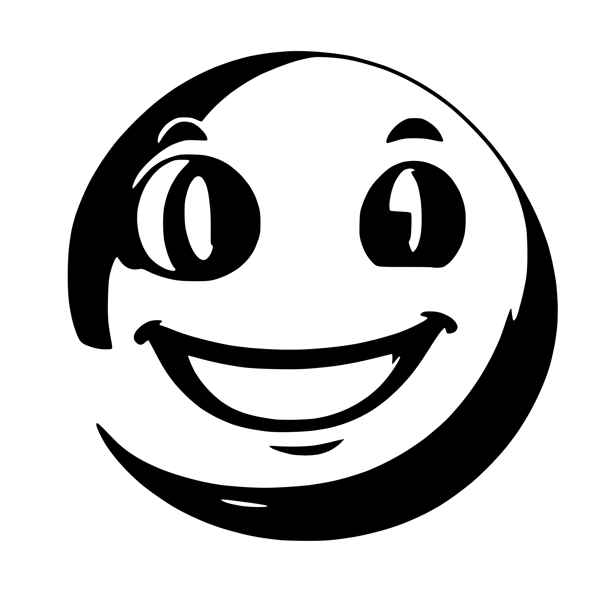 AI-generated SVG of 'happy smiley'