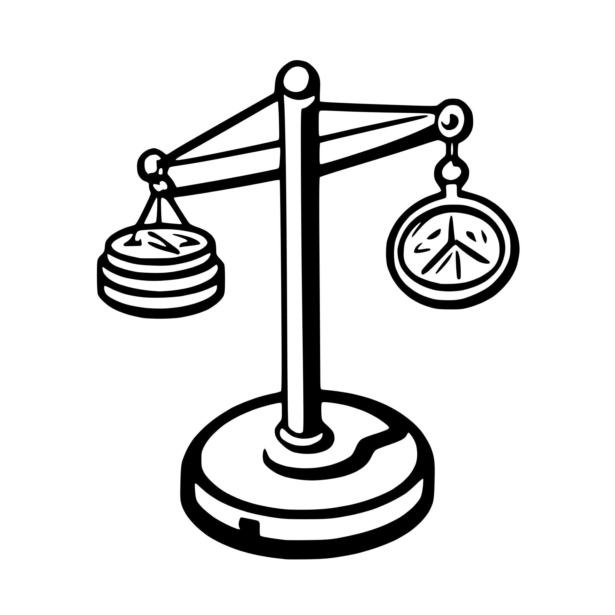 AI-generated SVG of a coins on scales