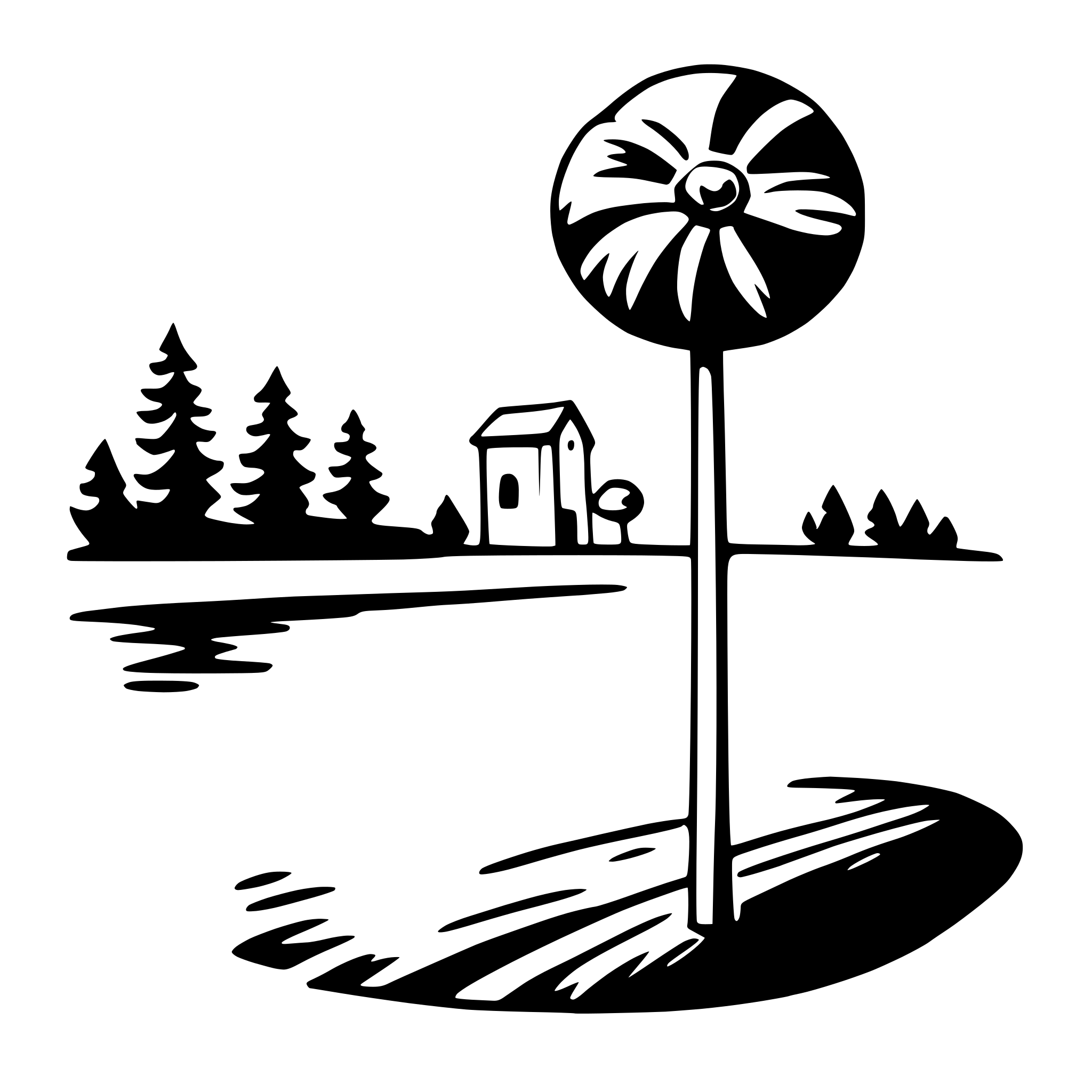 AI-generated SVG of a postcard