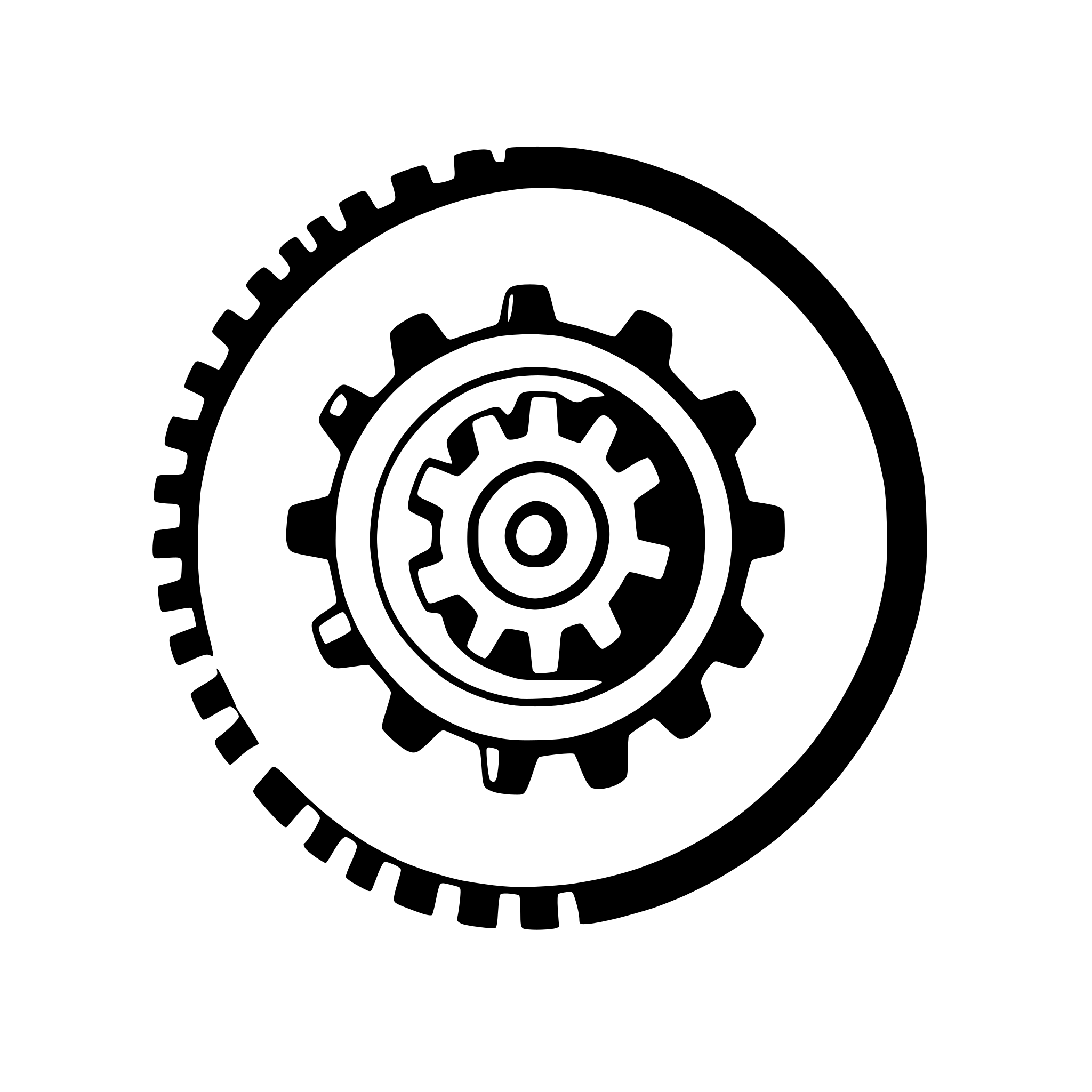AI-generated SVG of a gear with cogs turning