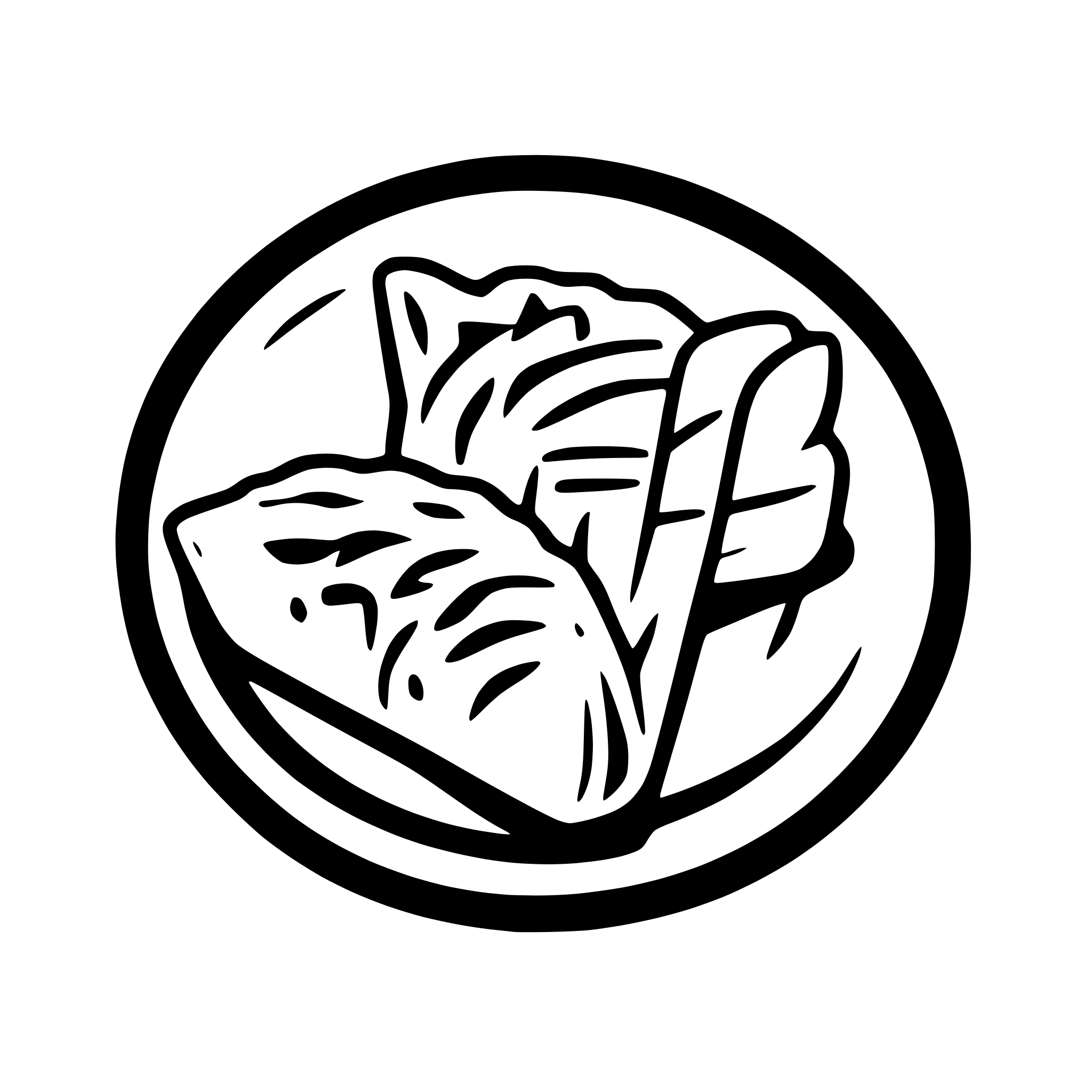 AI-generated SVG of a a logotype of gyoza