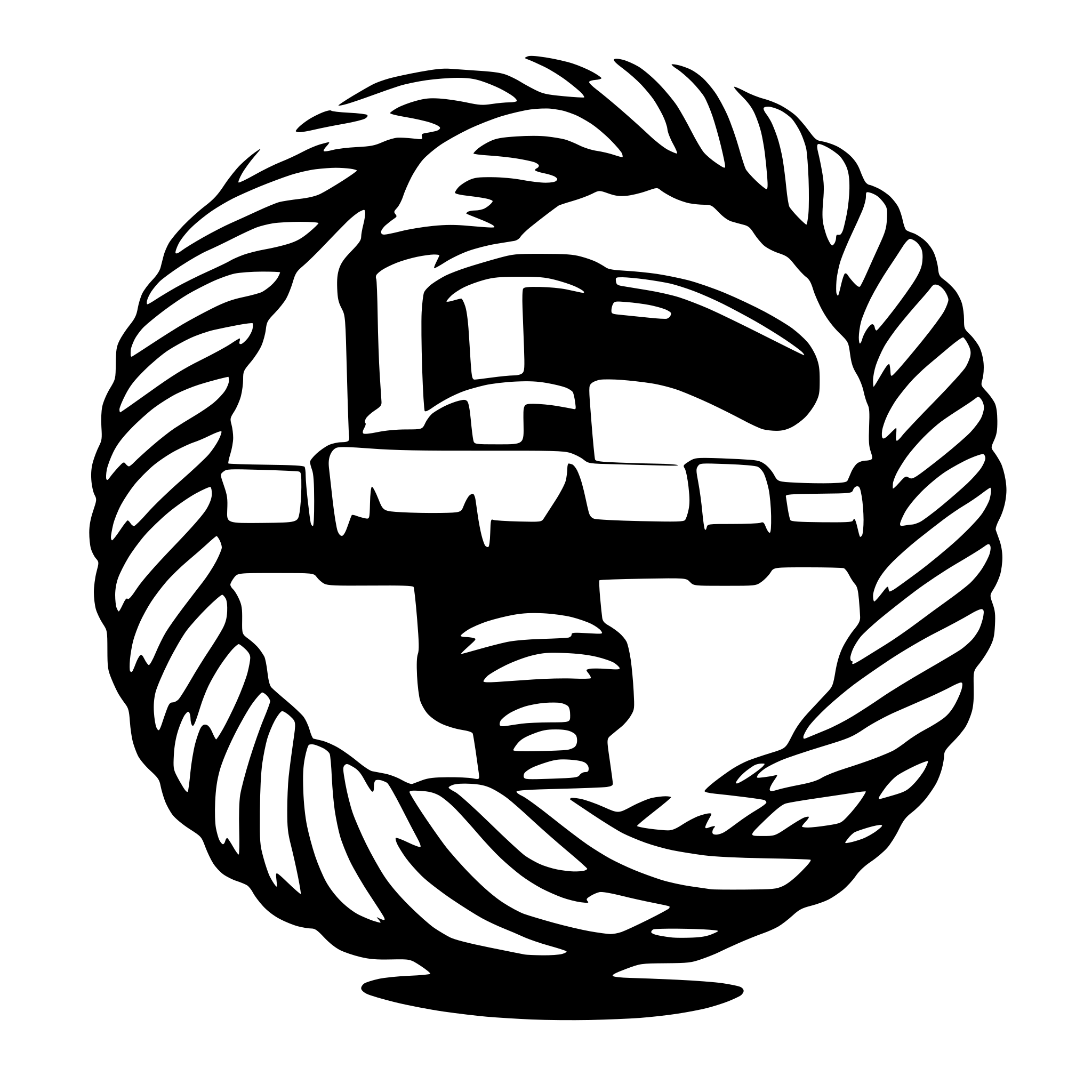 AI-generated SVG of a round cable