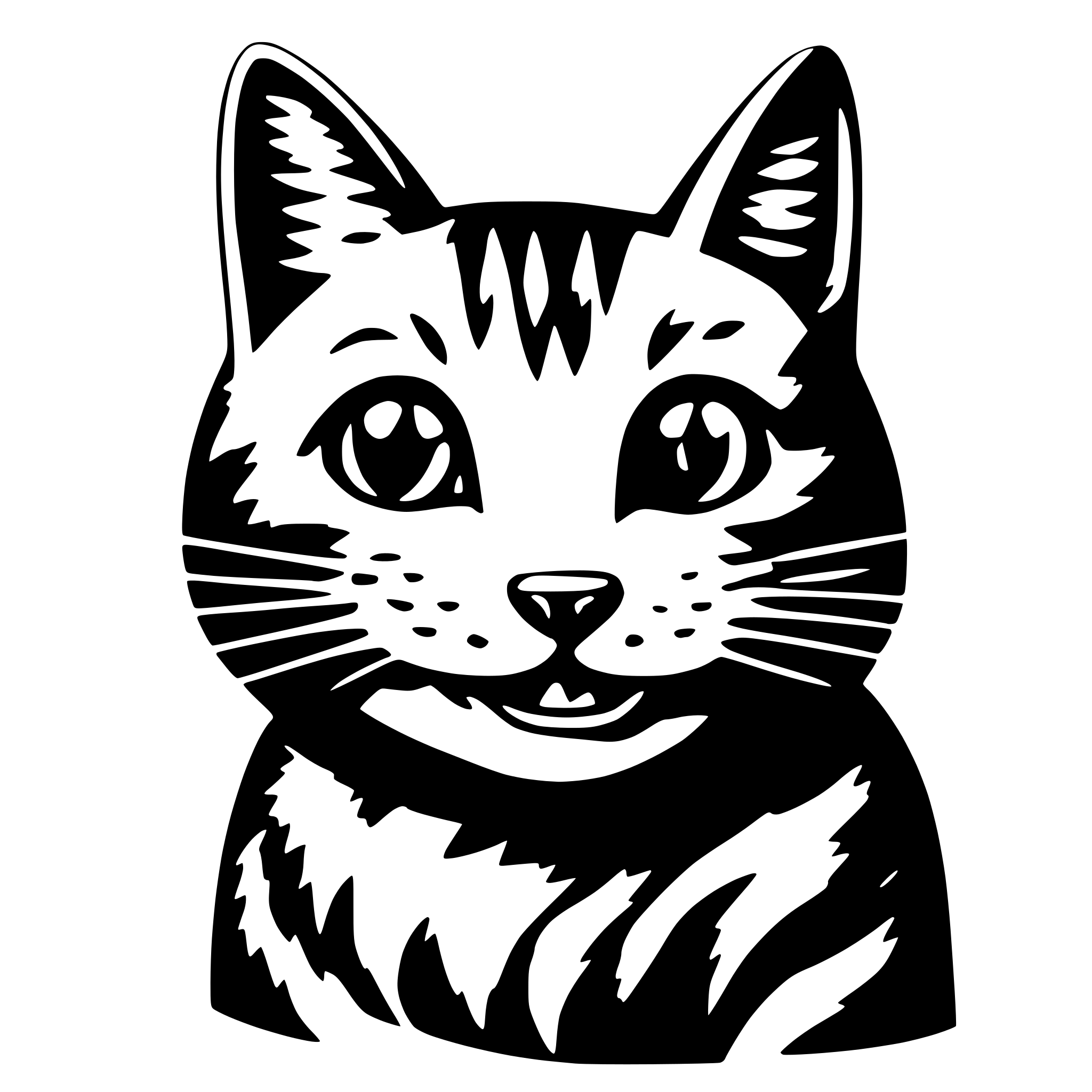AI-generated SVG of a un gattino sorridente