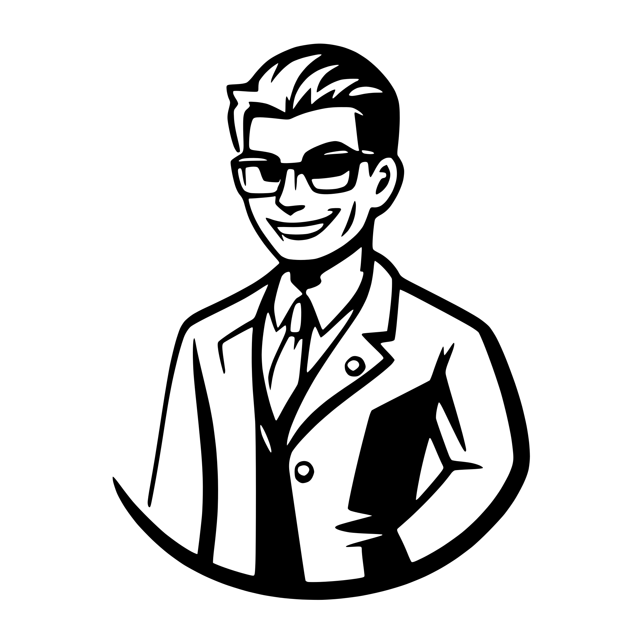 AI-generated SVG of a Male Dentist Doctor logo with tootg