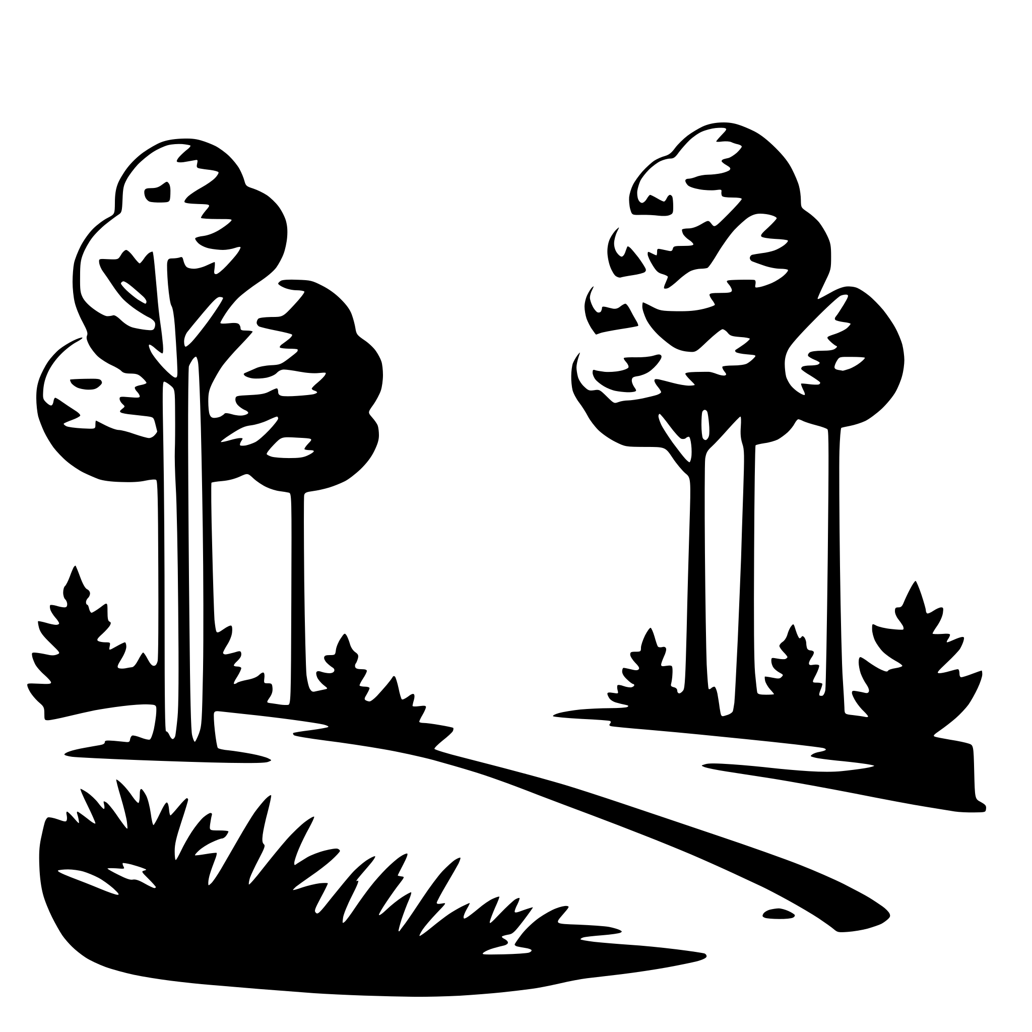 AI-generated SVG of 'nature scene'