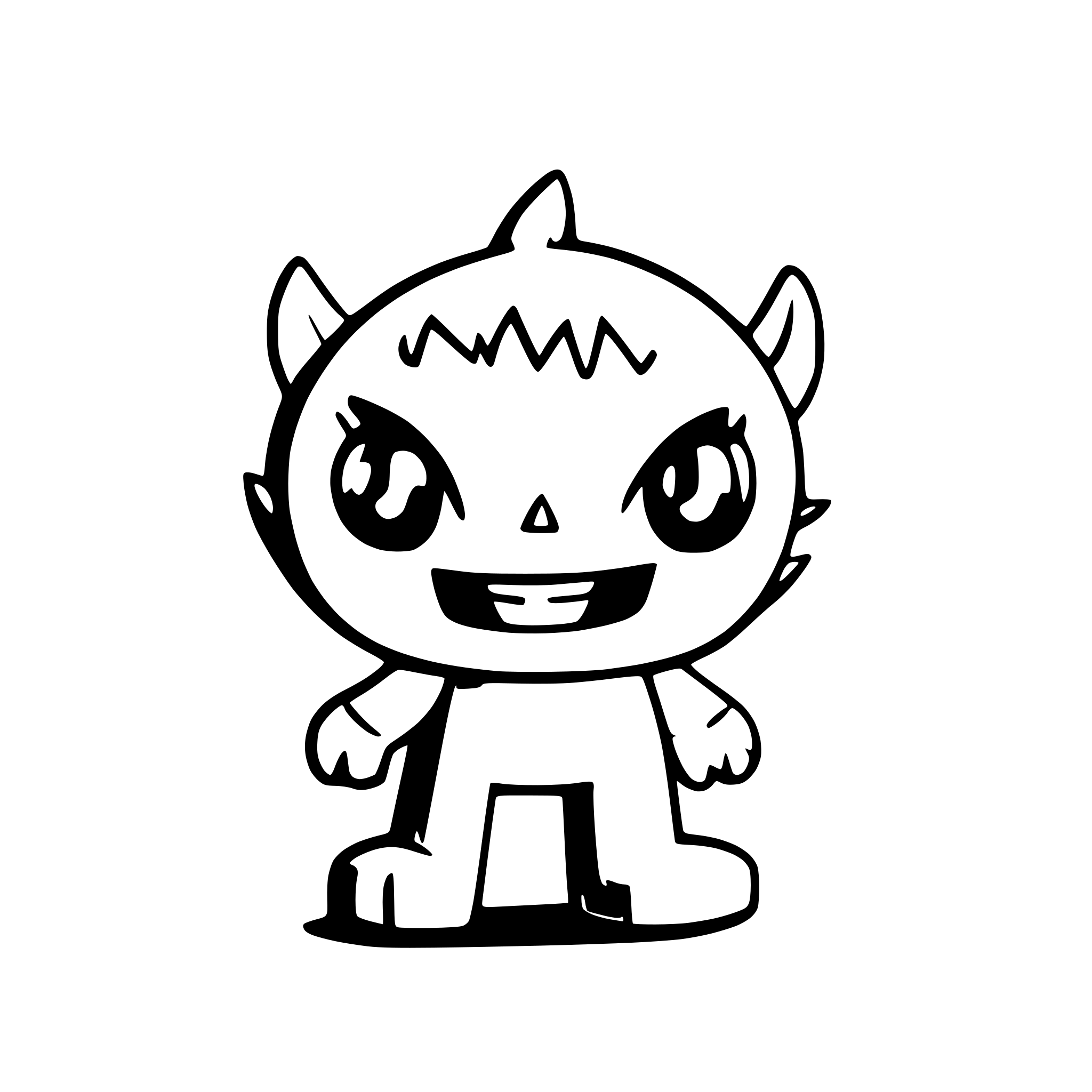 AI-generated SVG of a monster