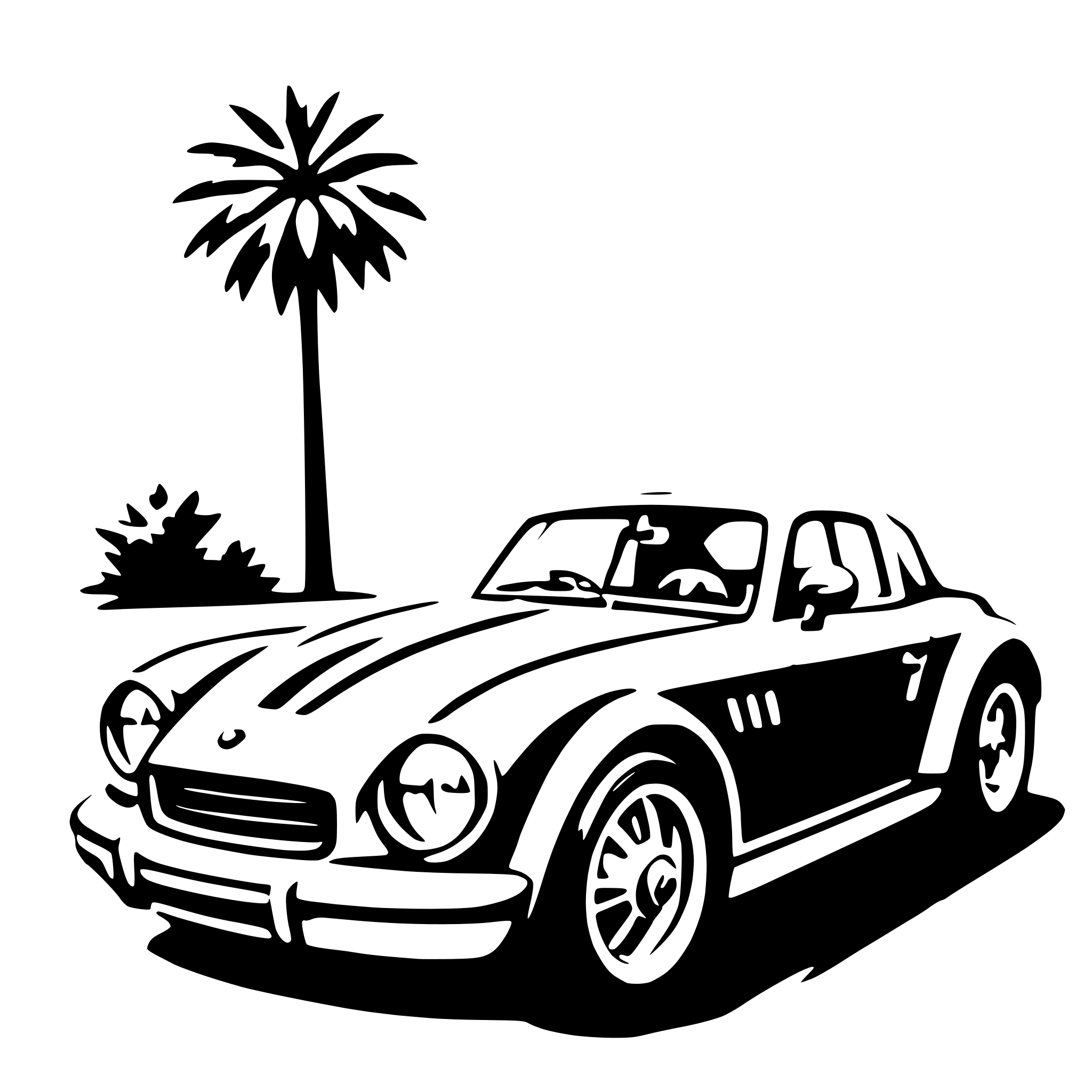 AI-generated SVG of 'roadster'