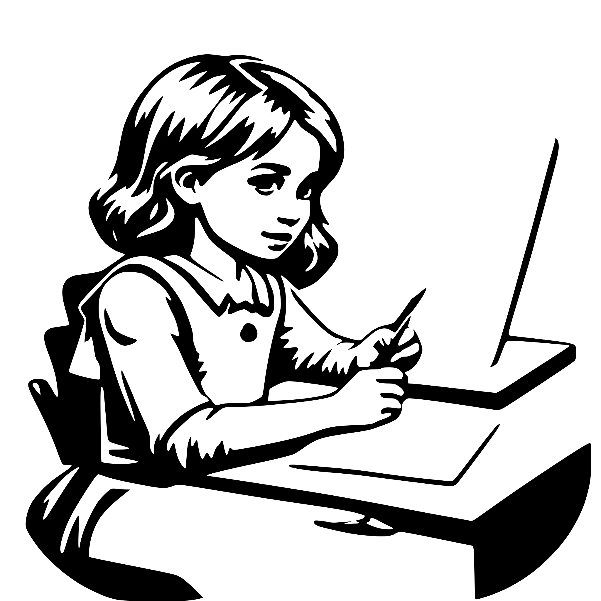 AI-generated SVG of a child writing math exam