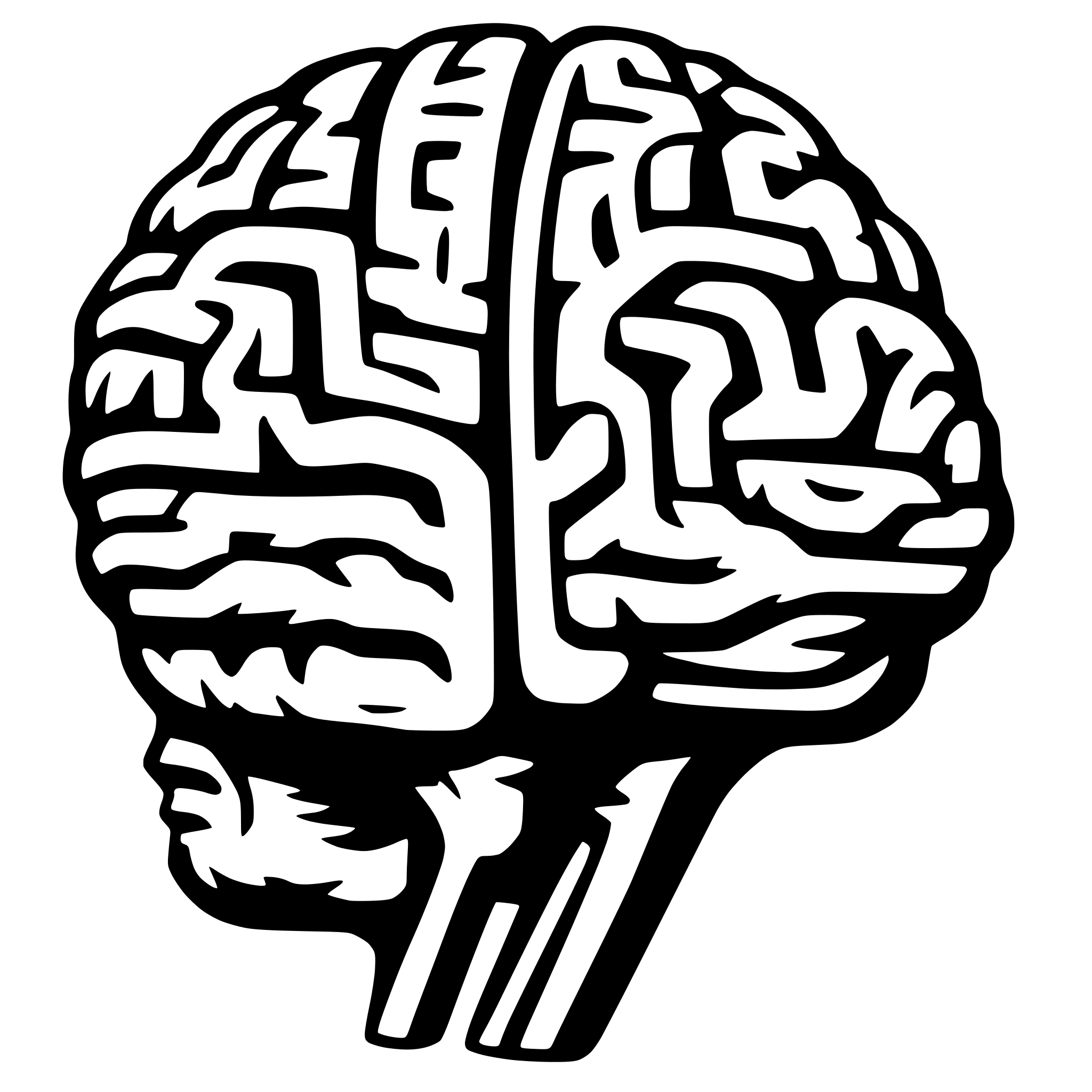AI-generated SVG of a brain