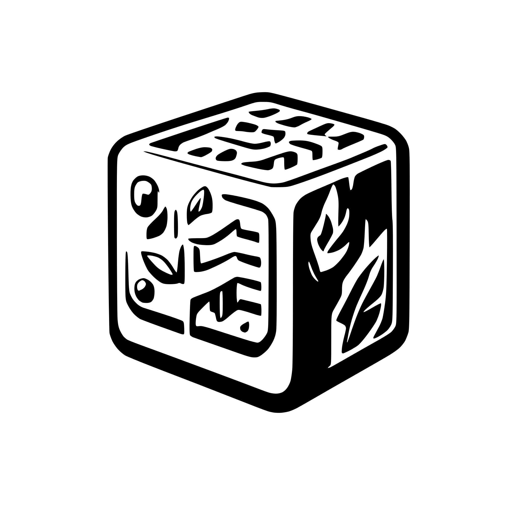 AI-generated SVG of a mahjong tile, orange blue