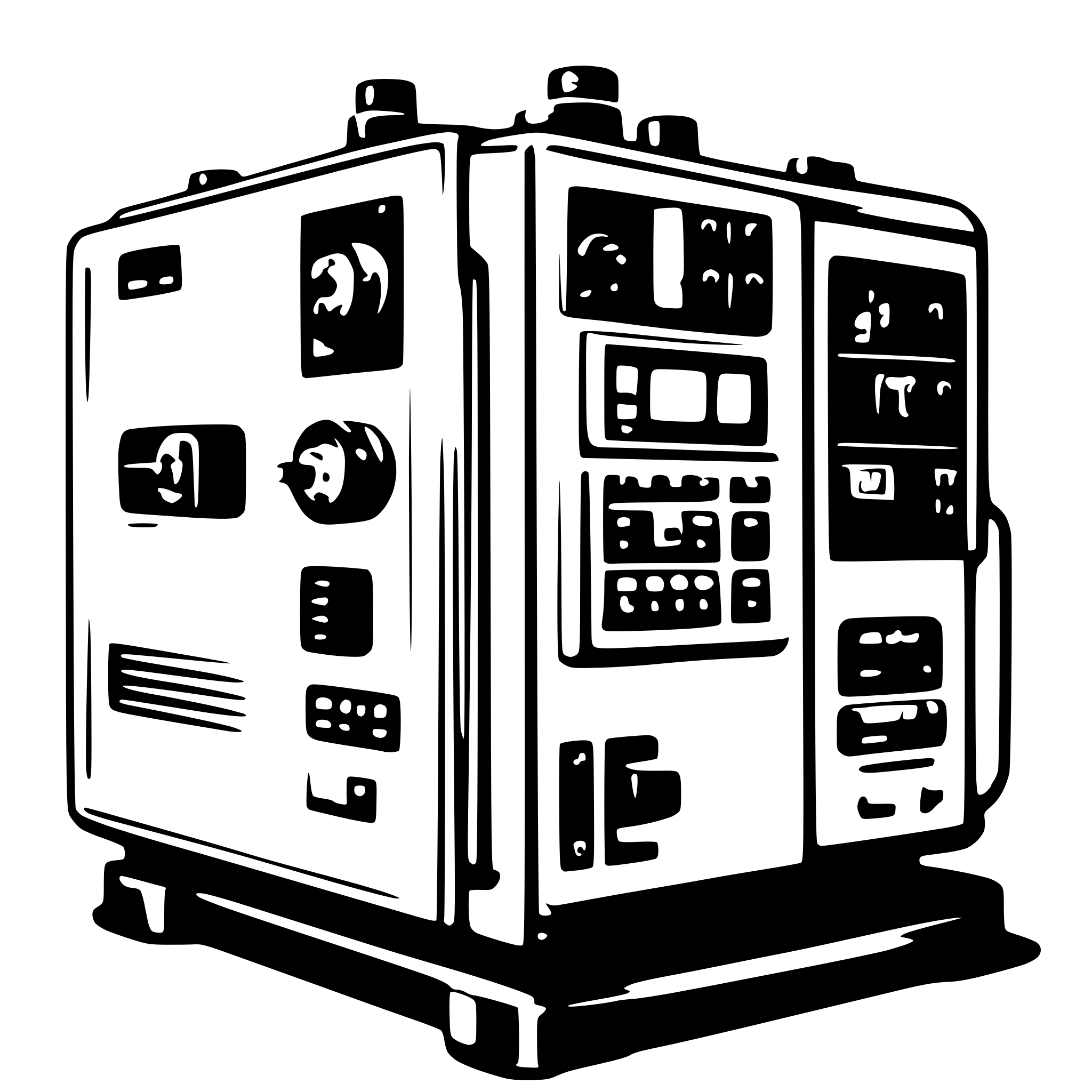 AI-generated SVG of a Industrial automation PLC