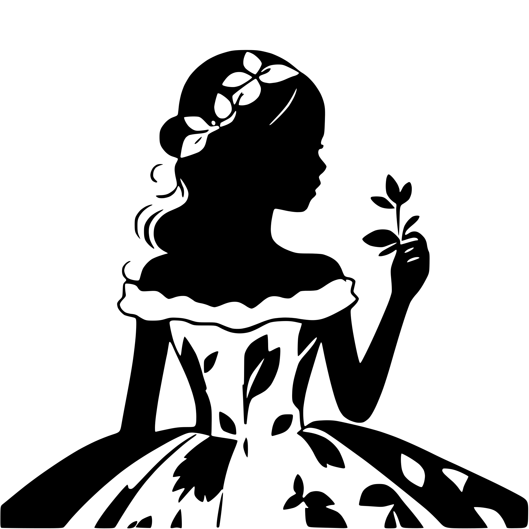 AI-generated SVG of a miss quince