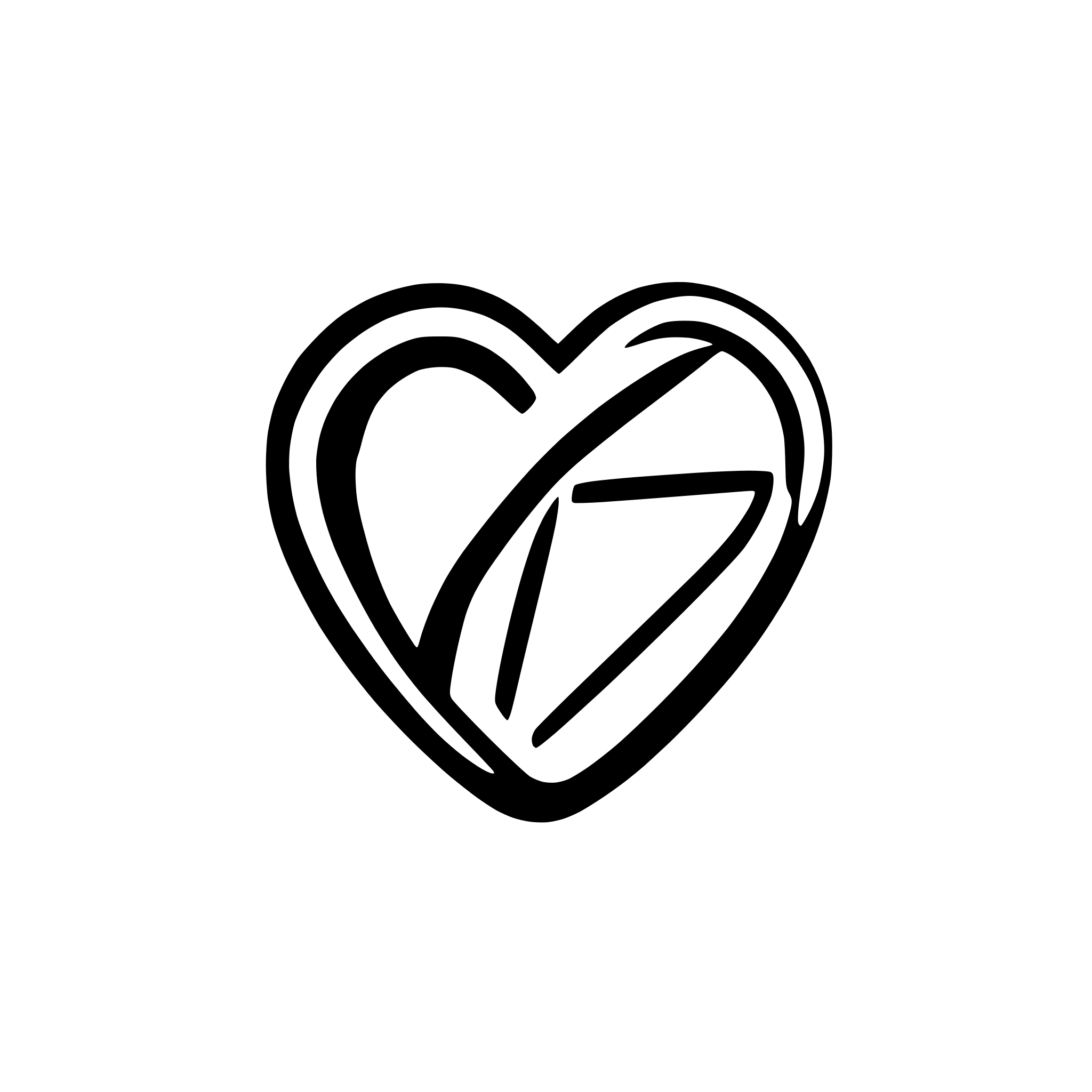 AI-generated SVG of a handrawn heart