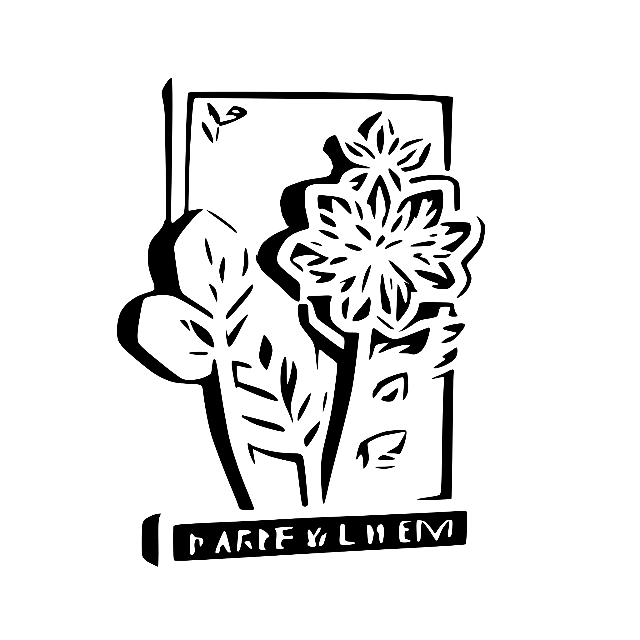 AI-generated SVG of a happy new year with flower