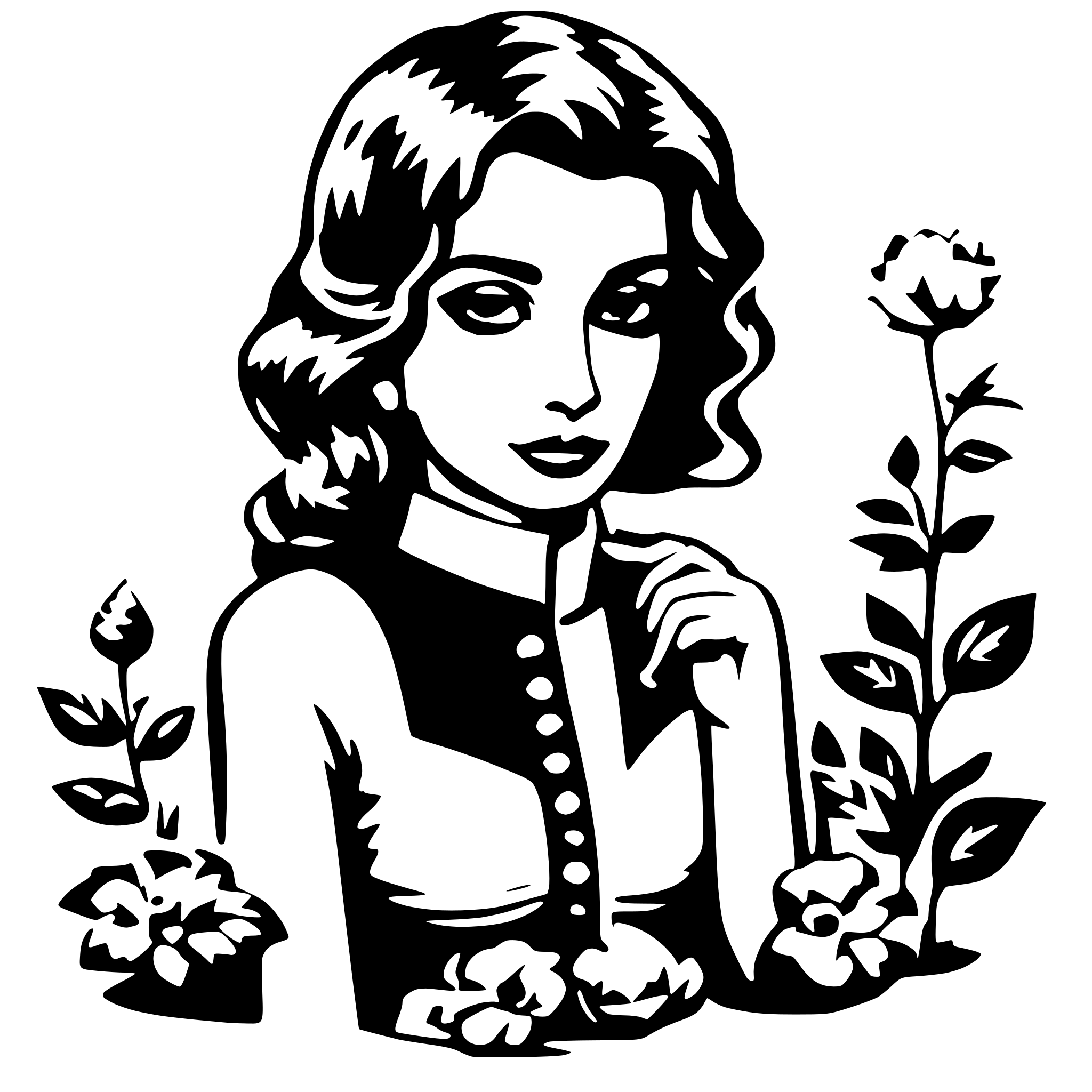 AI-generated SVG of a акула с чемоданом и гастлуком