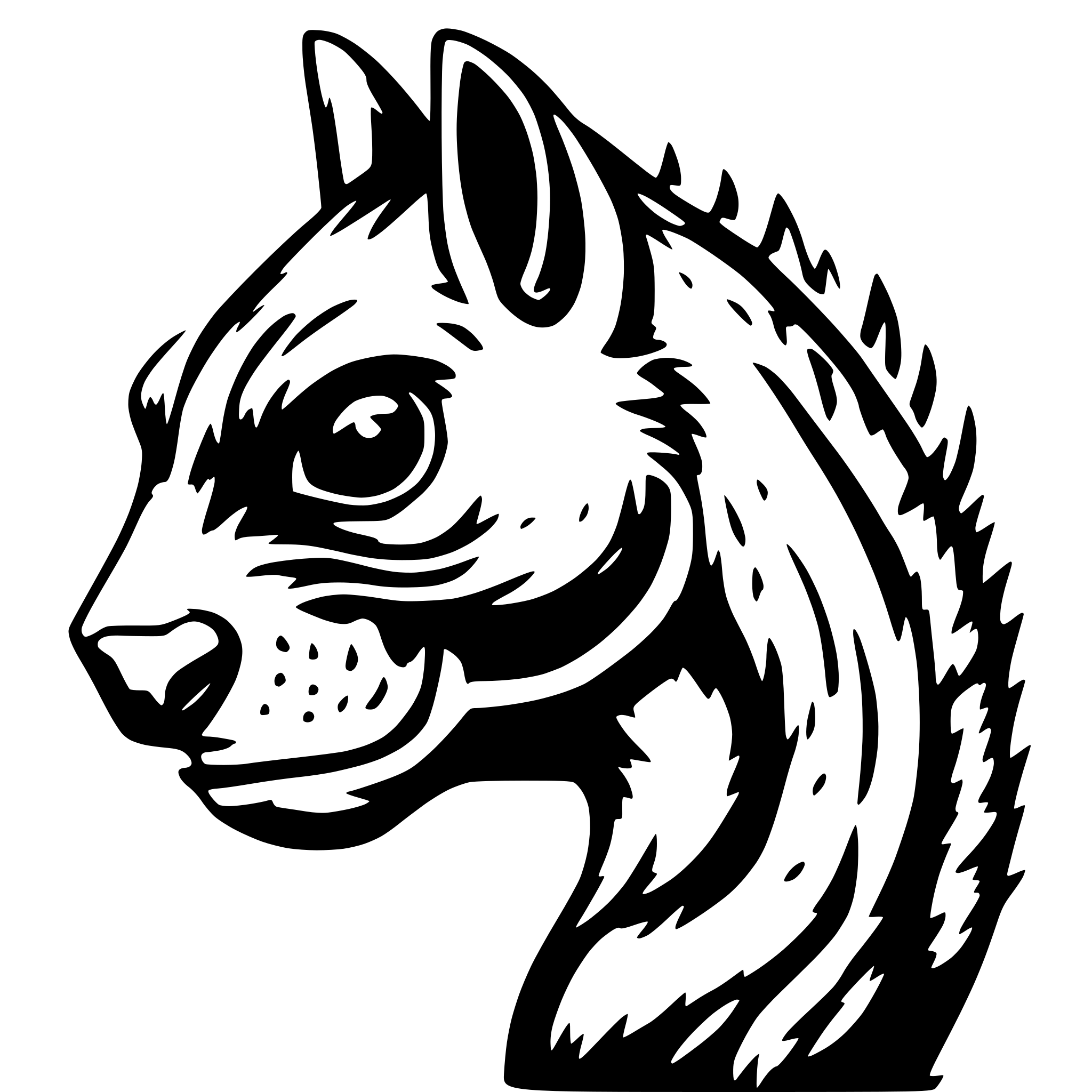 AI-generated SVG of a Angry Squirrel