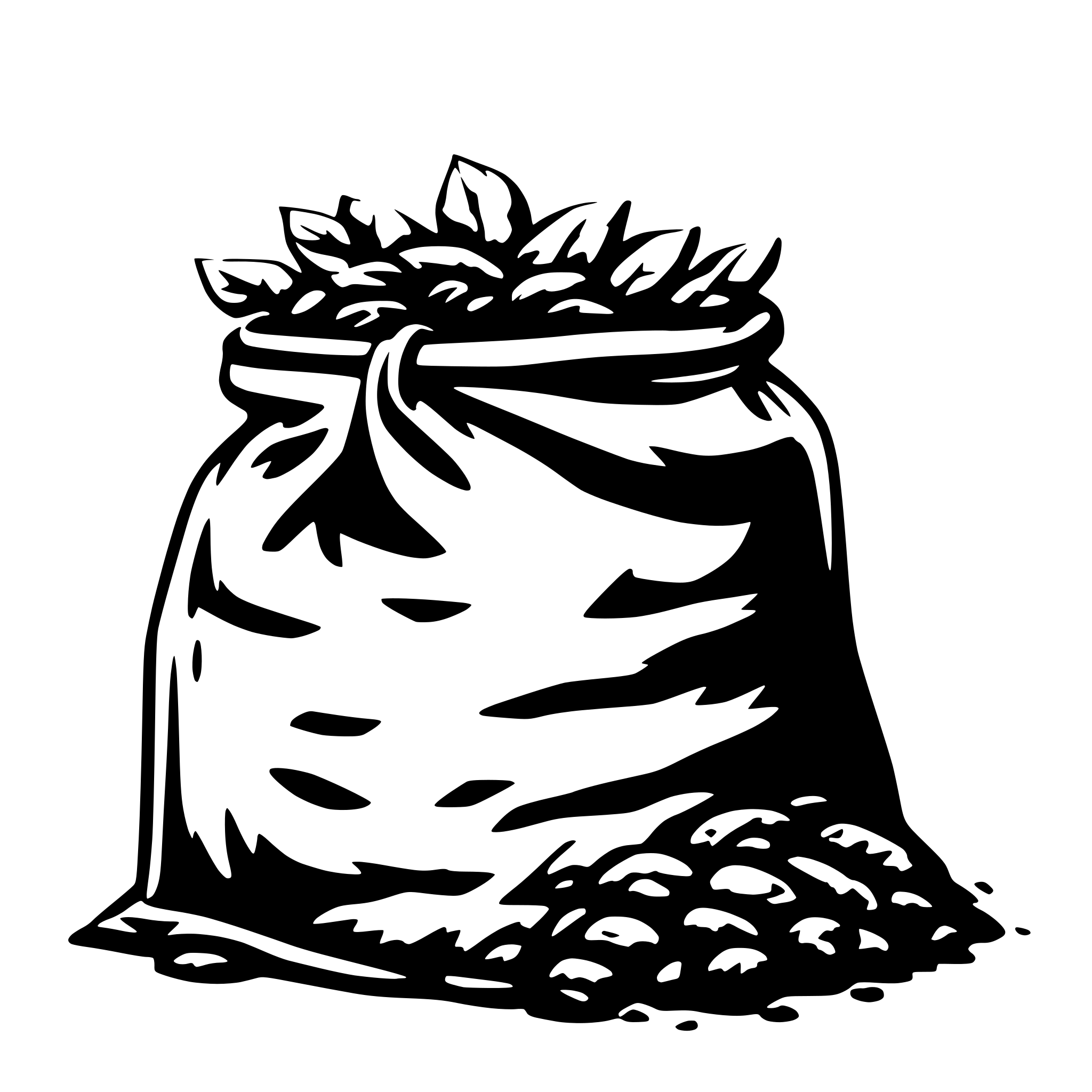 AI-generated SVG of 'Manure Sack  transparent background'