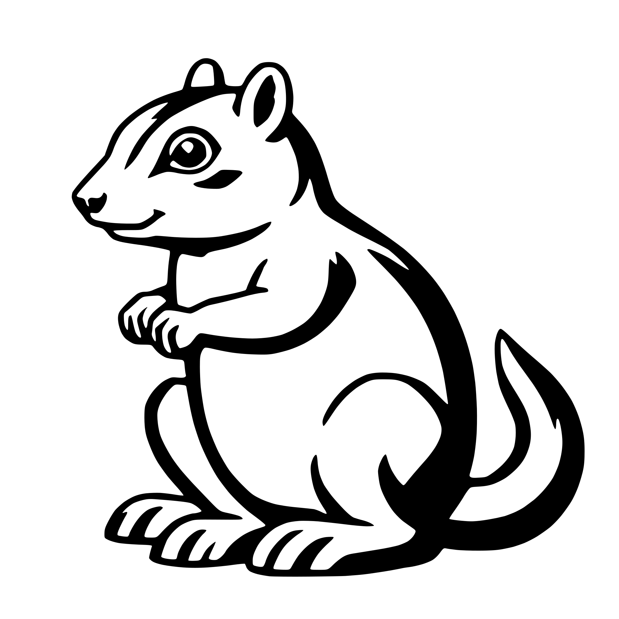 AI-generated SVG of 'chipmunk'