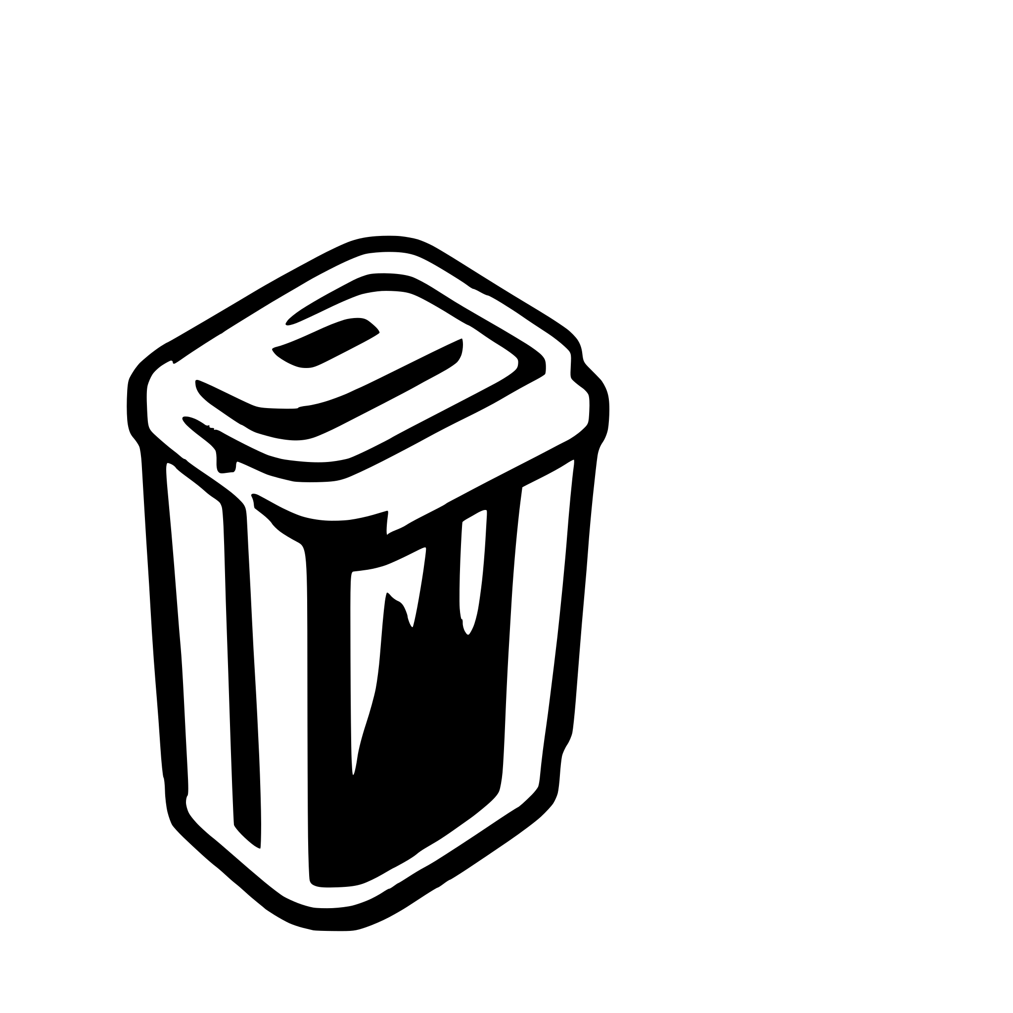 AI-generated SVG of a trash bin