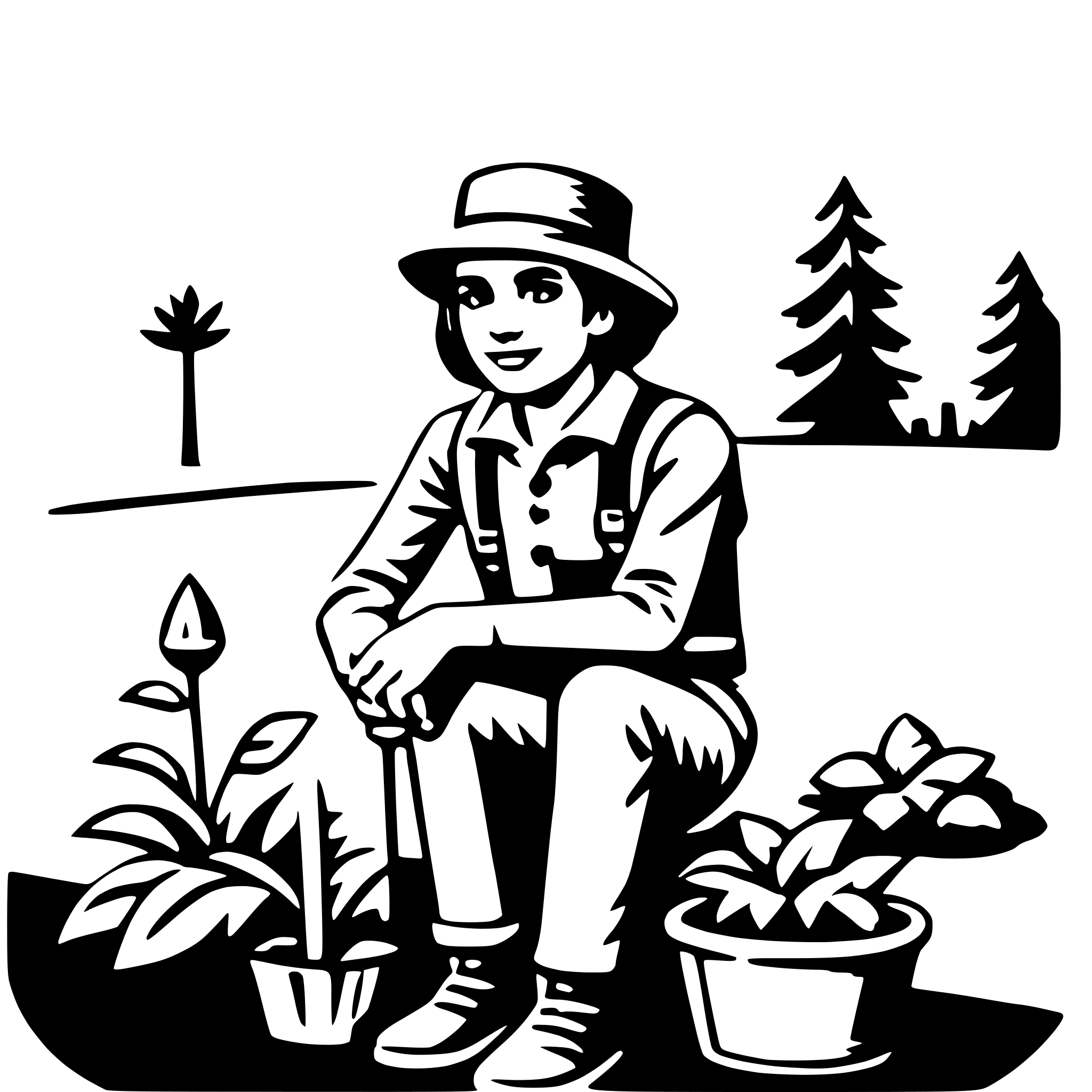 AI-generated SVG of 'gardener'