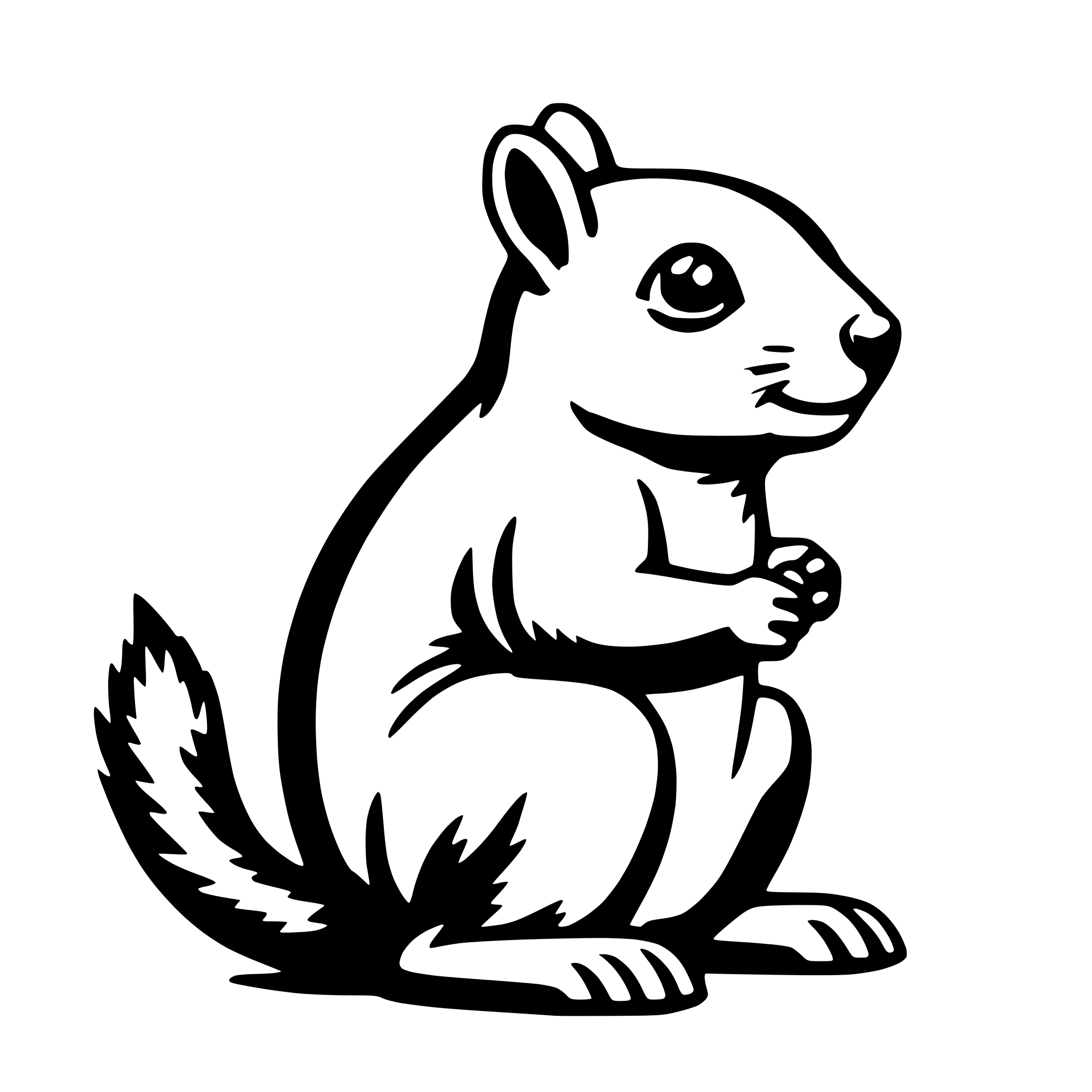 AI-generated SVG of 'squirrel'