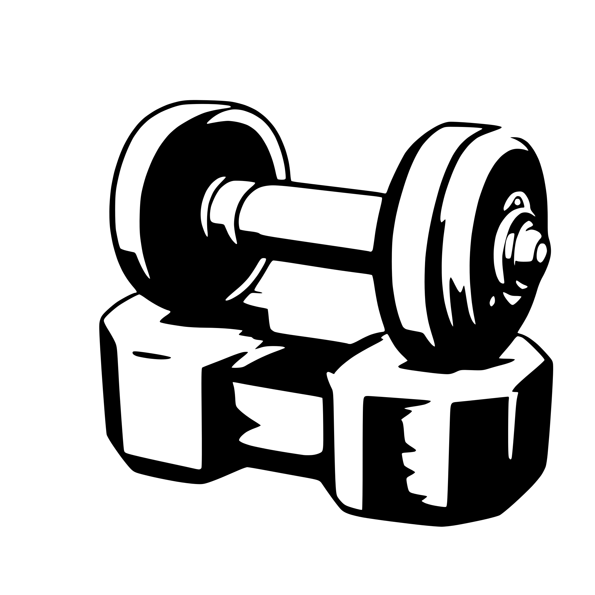 AI-generated SVG of a dumbbell