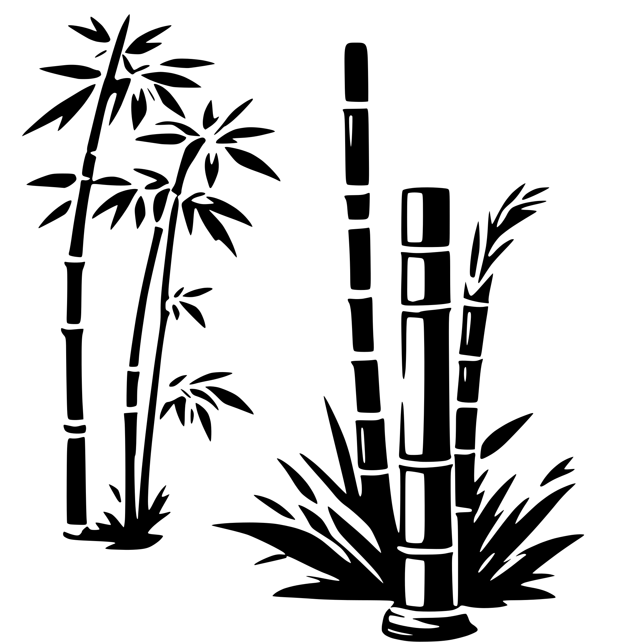 AI-generated SVG of 'Bamboo, Japanese style'