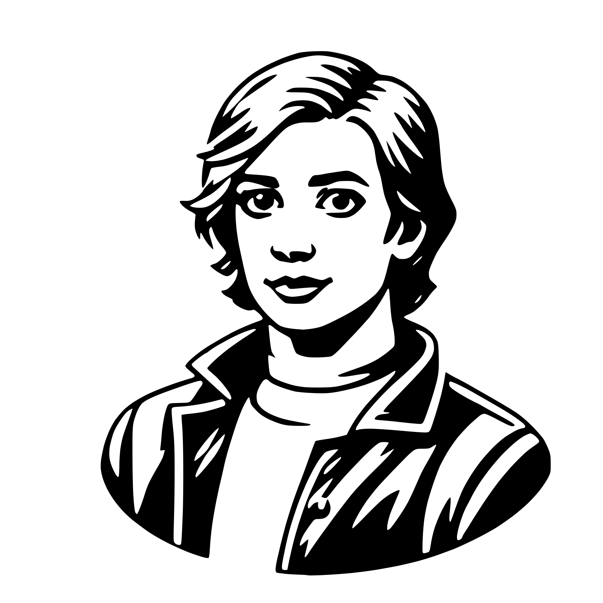 AI-generated SVG of a designer