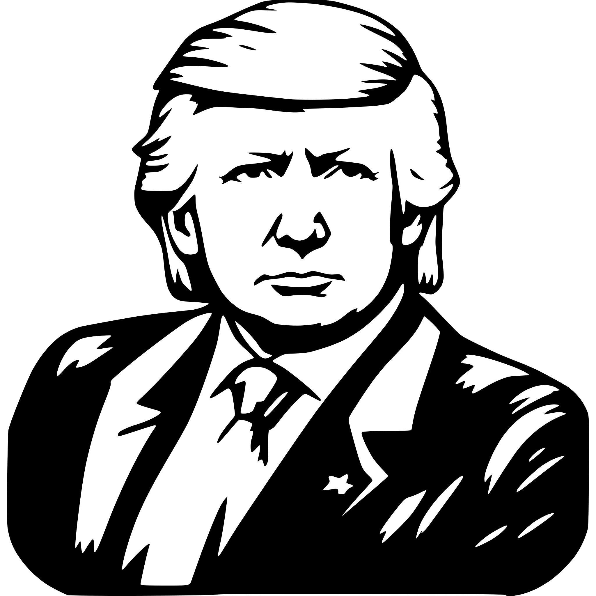 AI-generated SVG of 'trump'