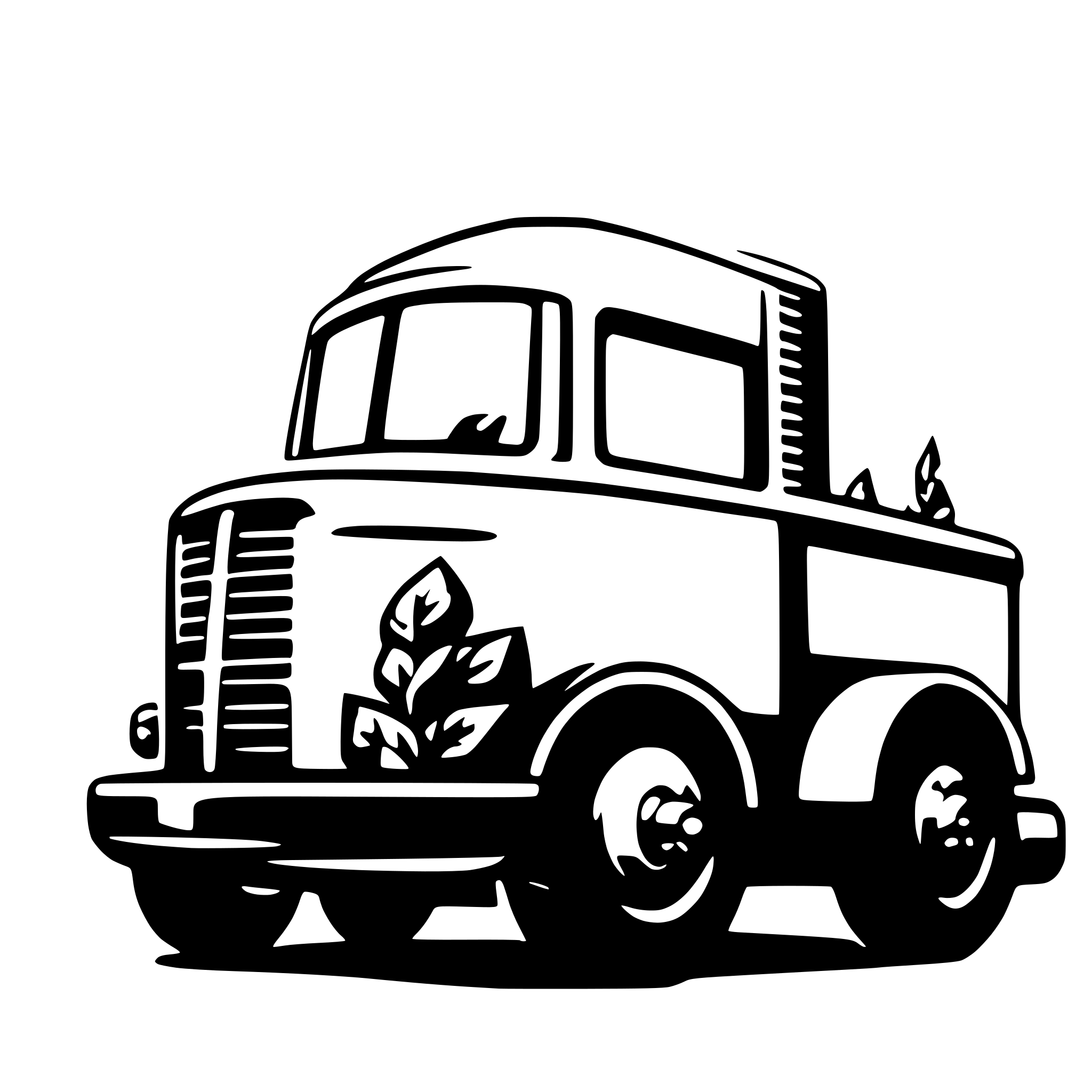 AI-generated SVG of 'Truck Green energy'