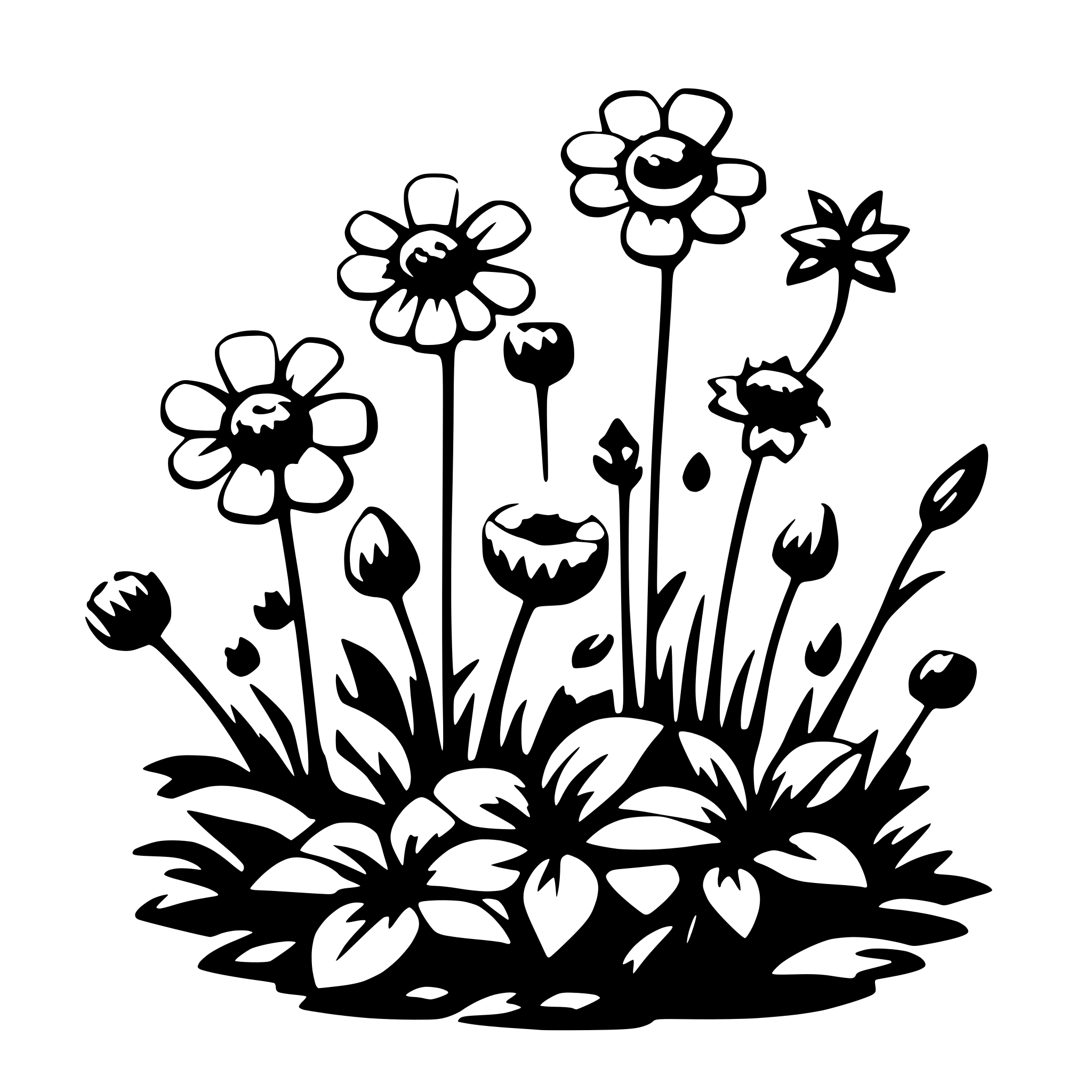 AI-generated SVG of a Wildflowers