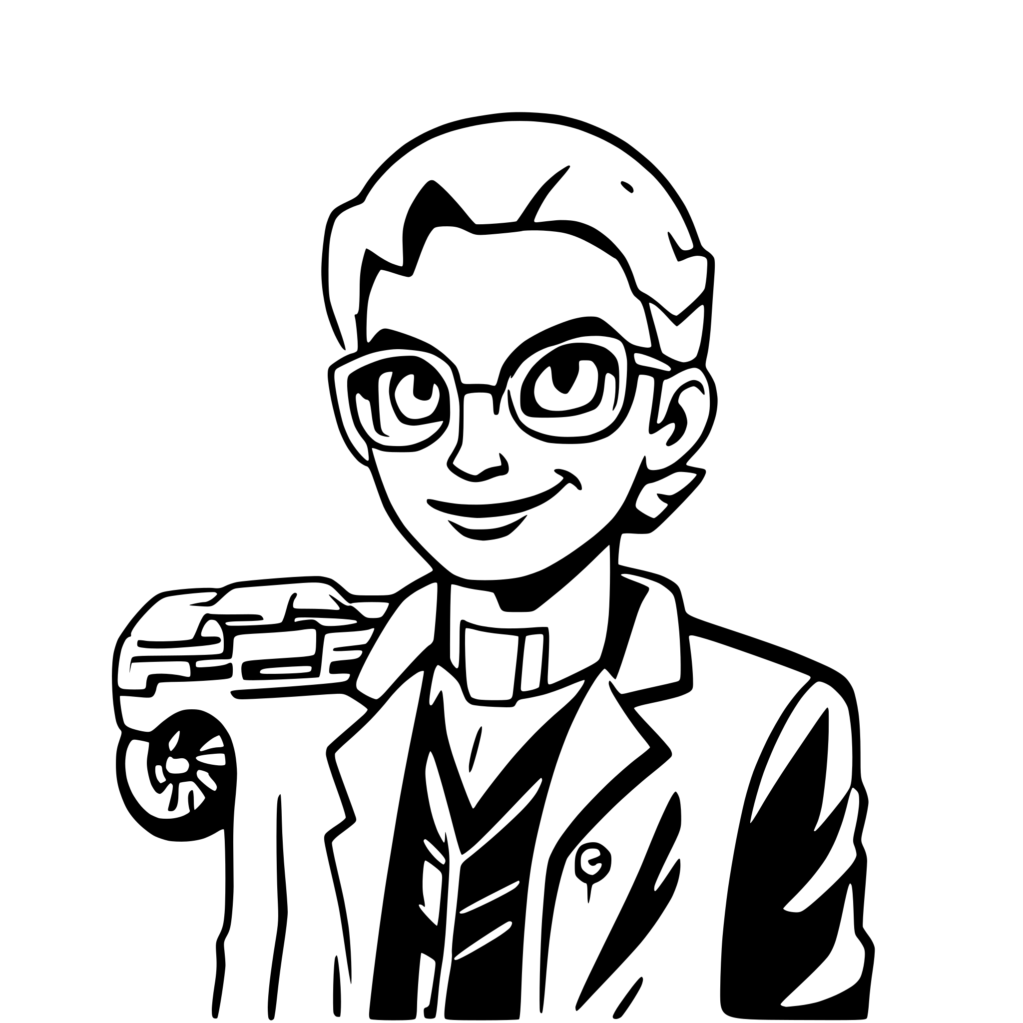 AI-generated SVG of a back to the future, but with henry ford