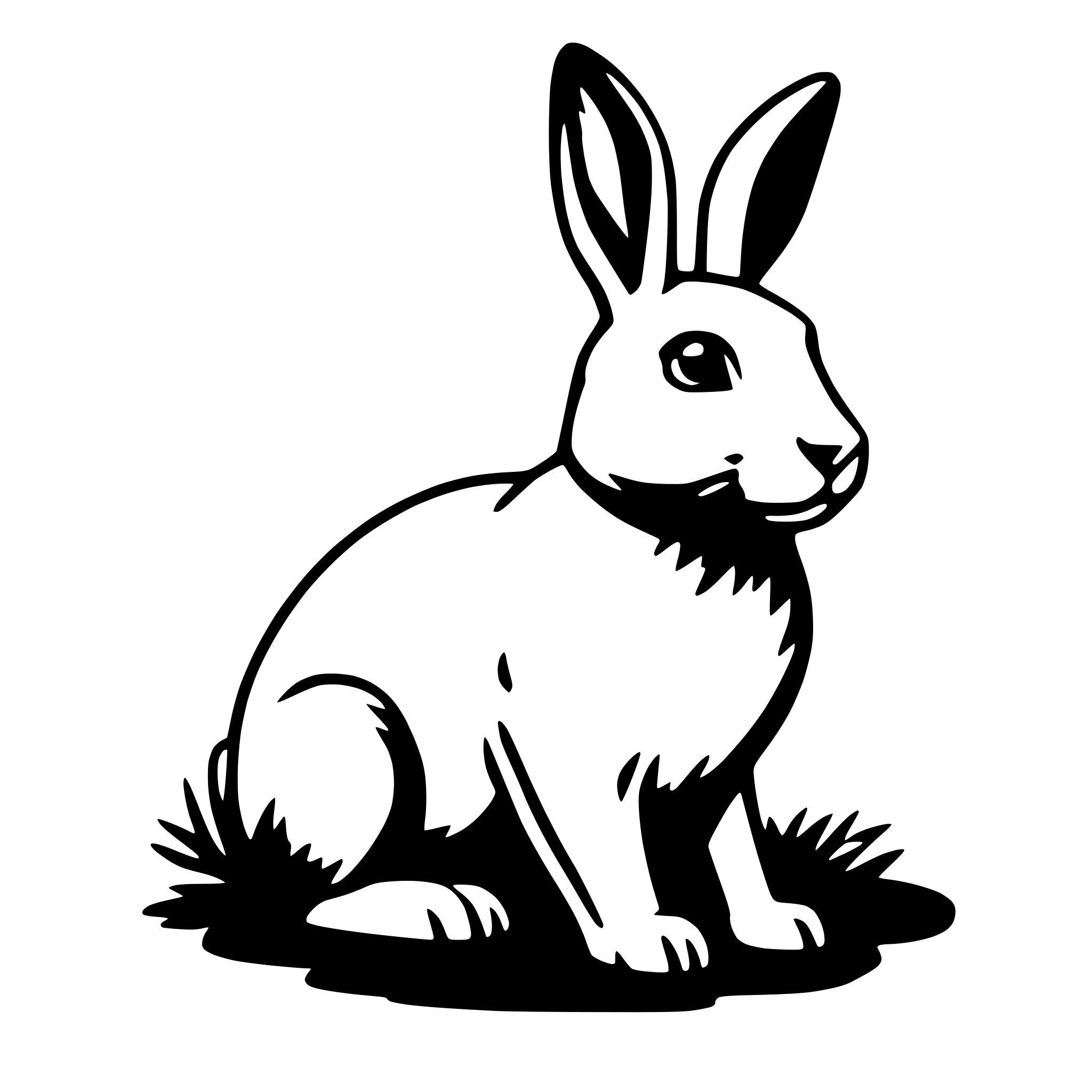 AI-generated SVG of a rabbit