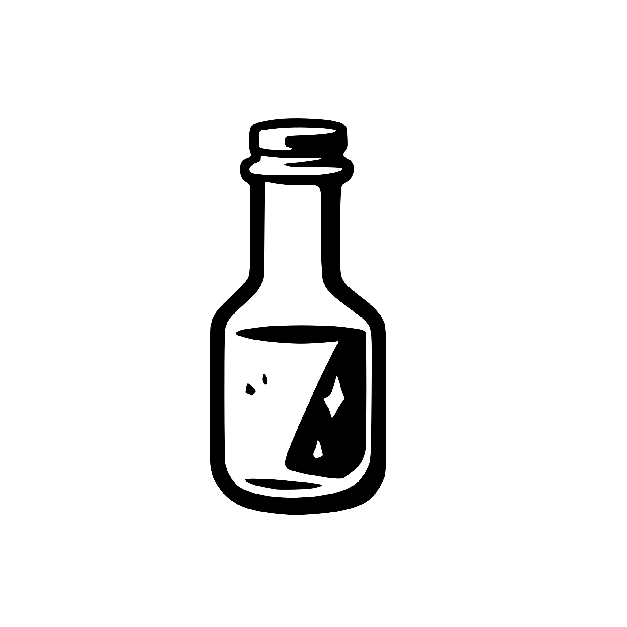AI-generated SVG of a empty potion bottle