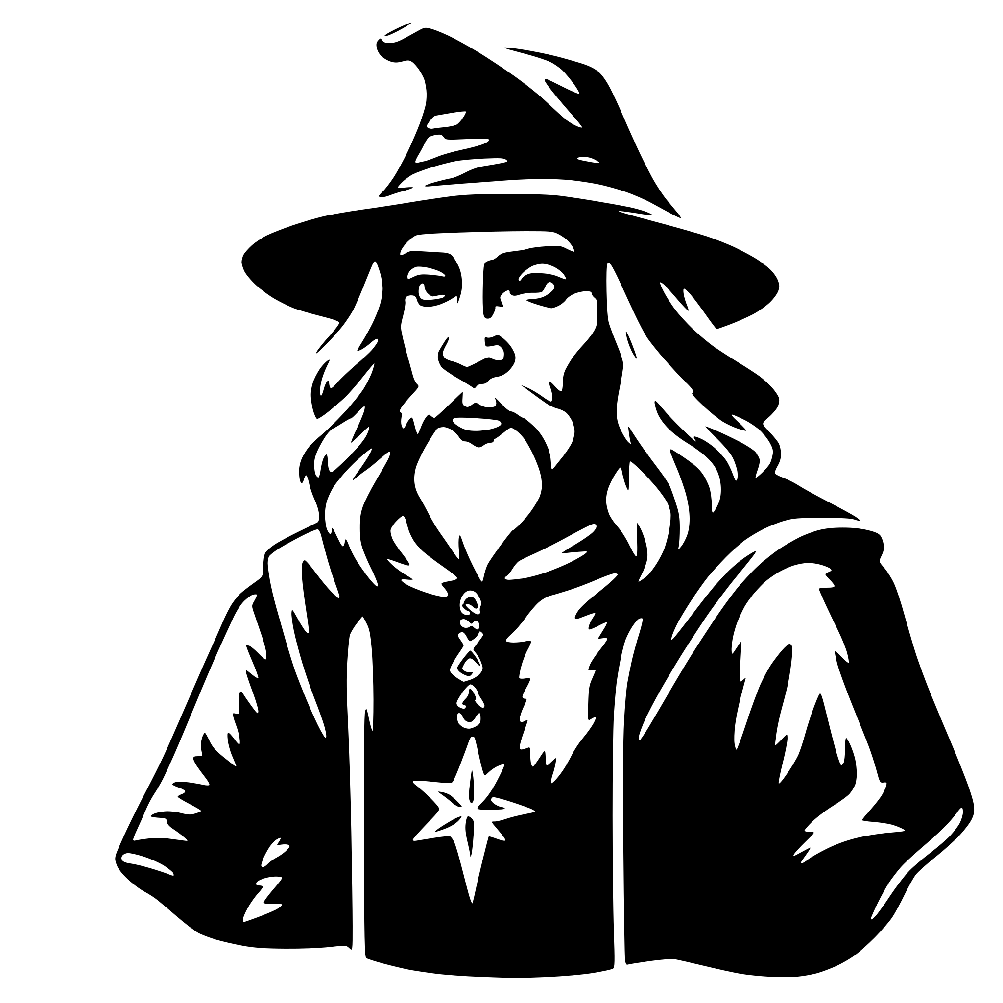 AI-generated SVG of 'Wizard'