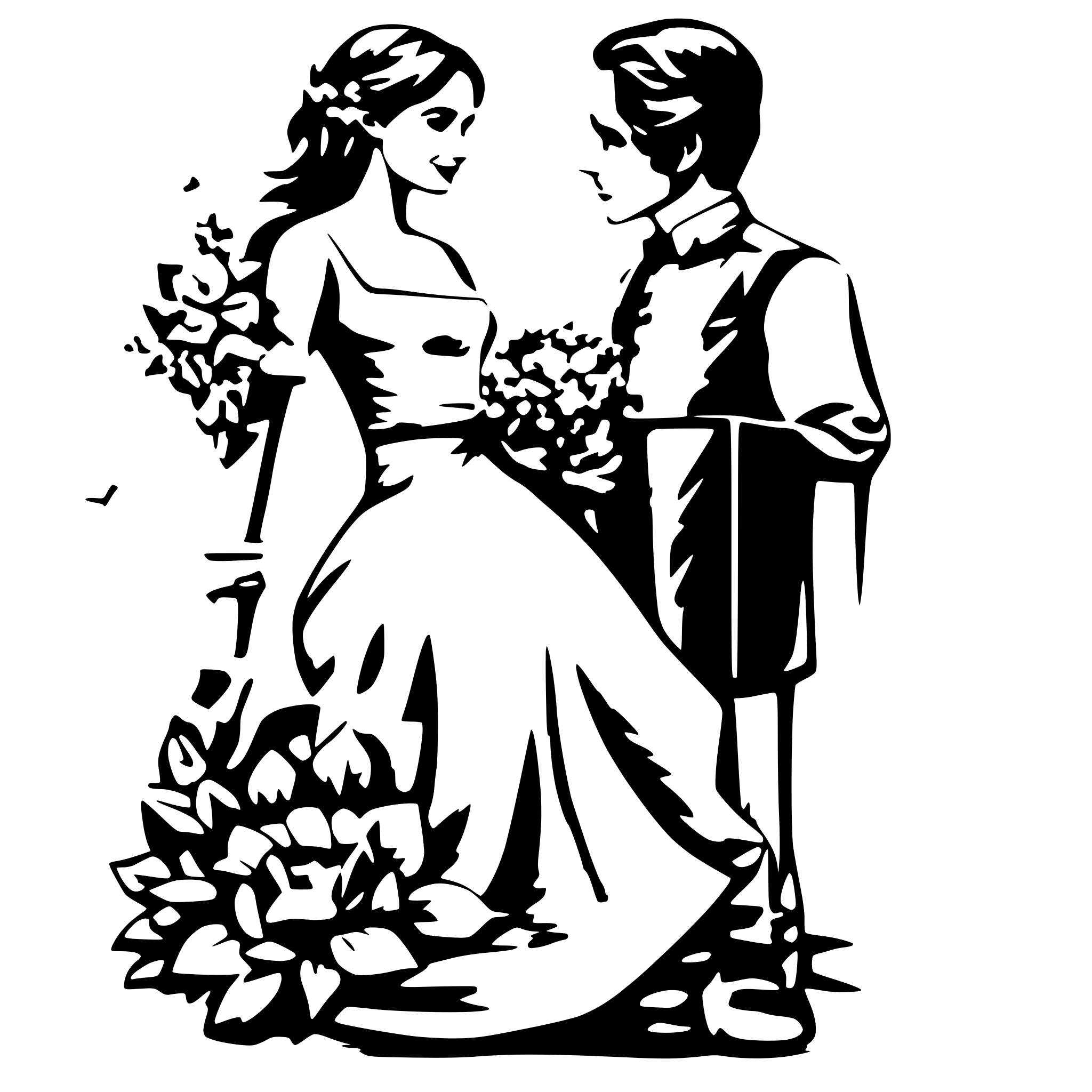 AI-generated SVG of 'Wedding fonts'