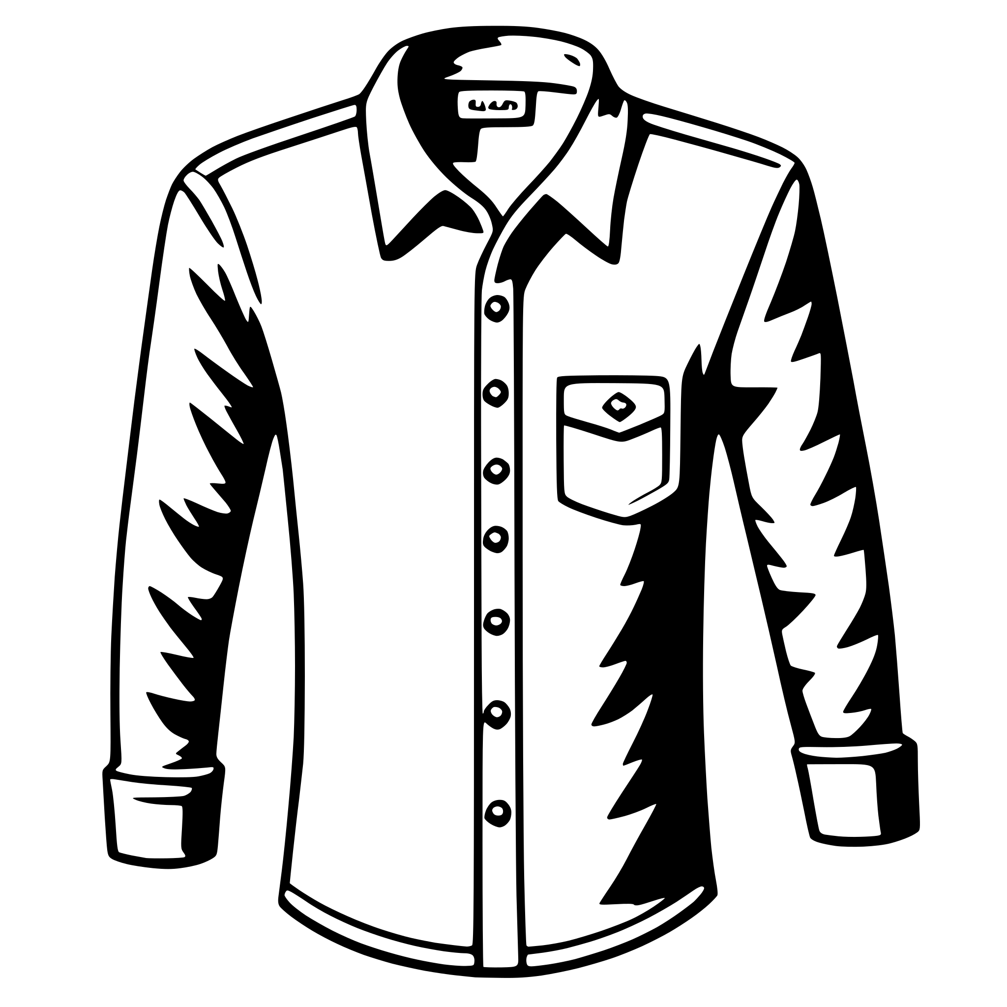AI-generated SVG of 'shirt'