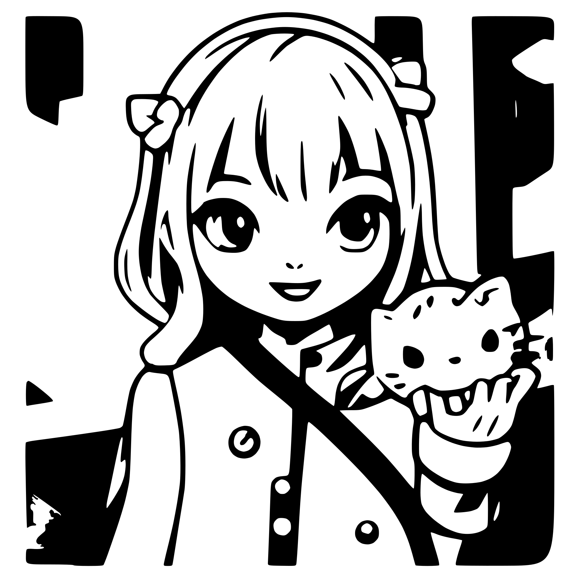 AI-generated SVG of a hello Kitty