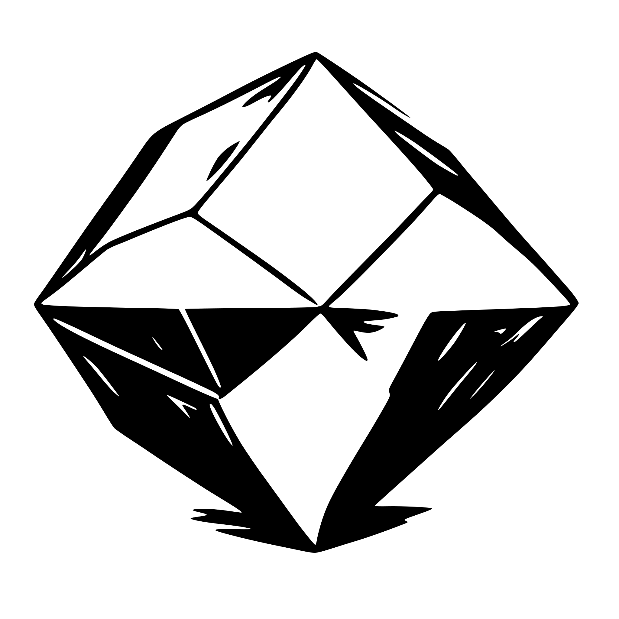 AI-generated SVG of 'A octahedral diamon crystal'