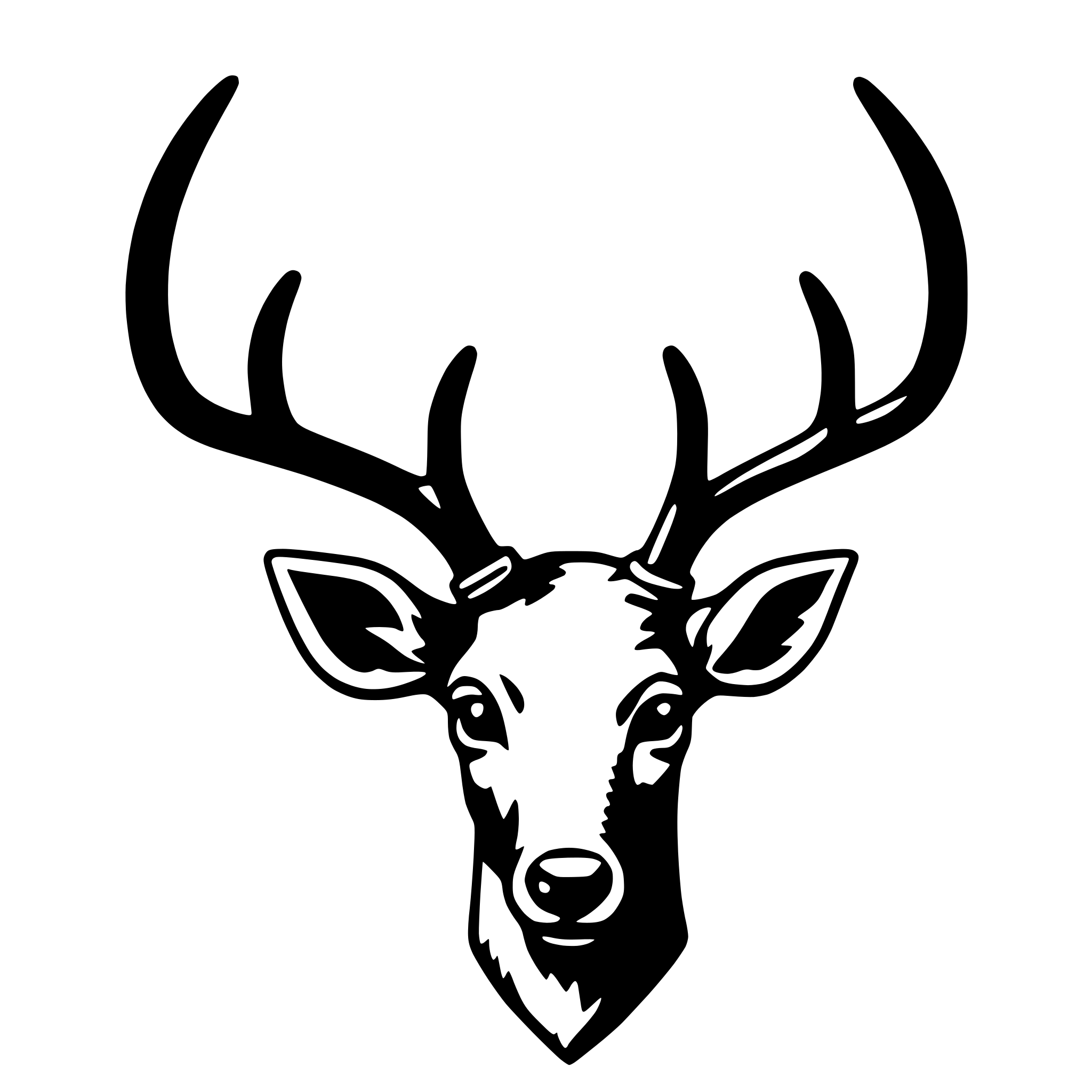 AI-generated SVG of a deer antlers